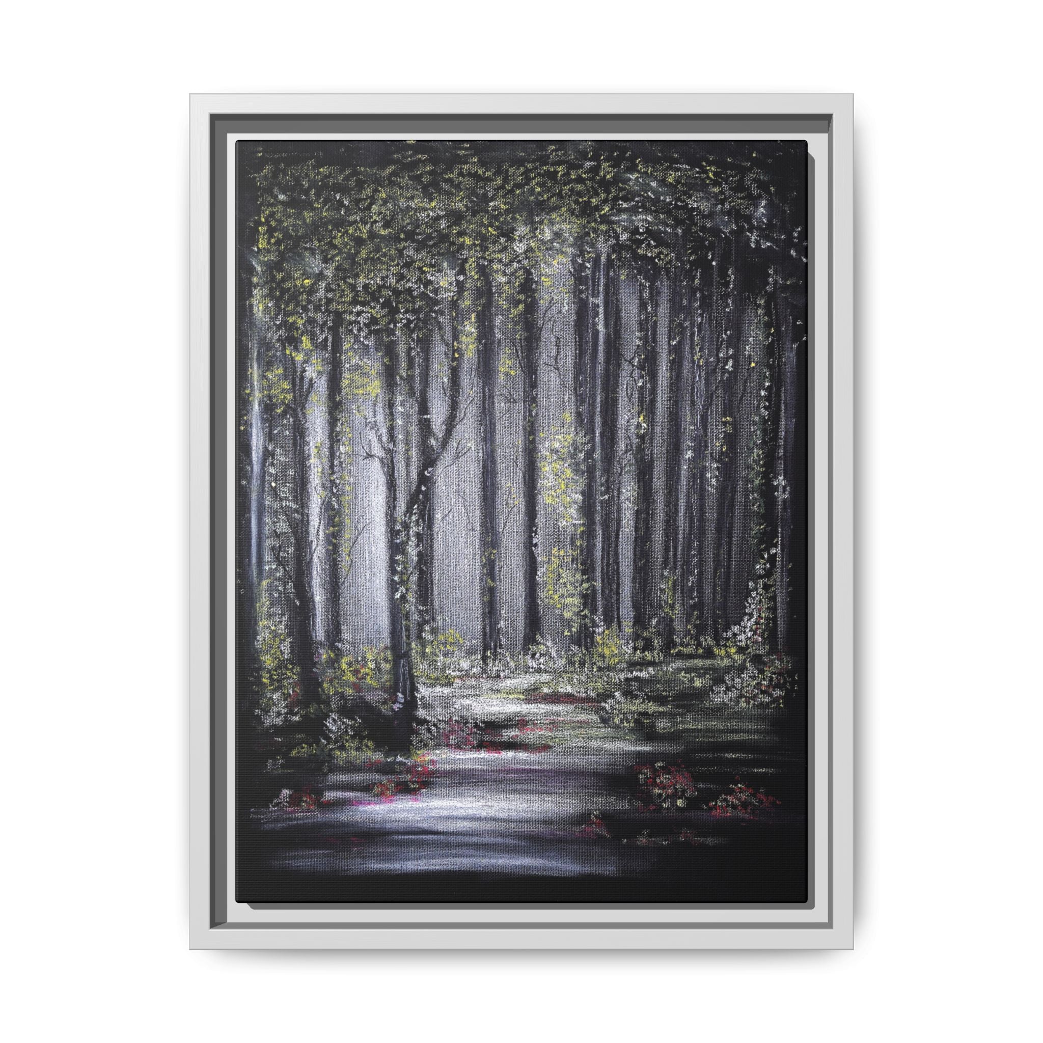 Framed Forest Path Canvas Print | Serene Woodland Wall Art Decor ...
