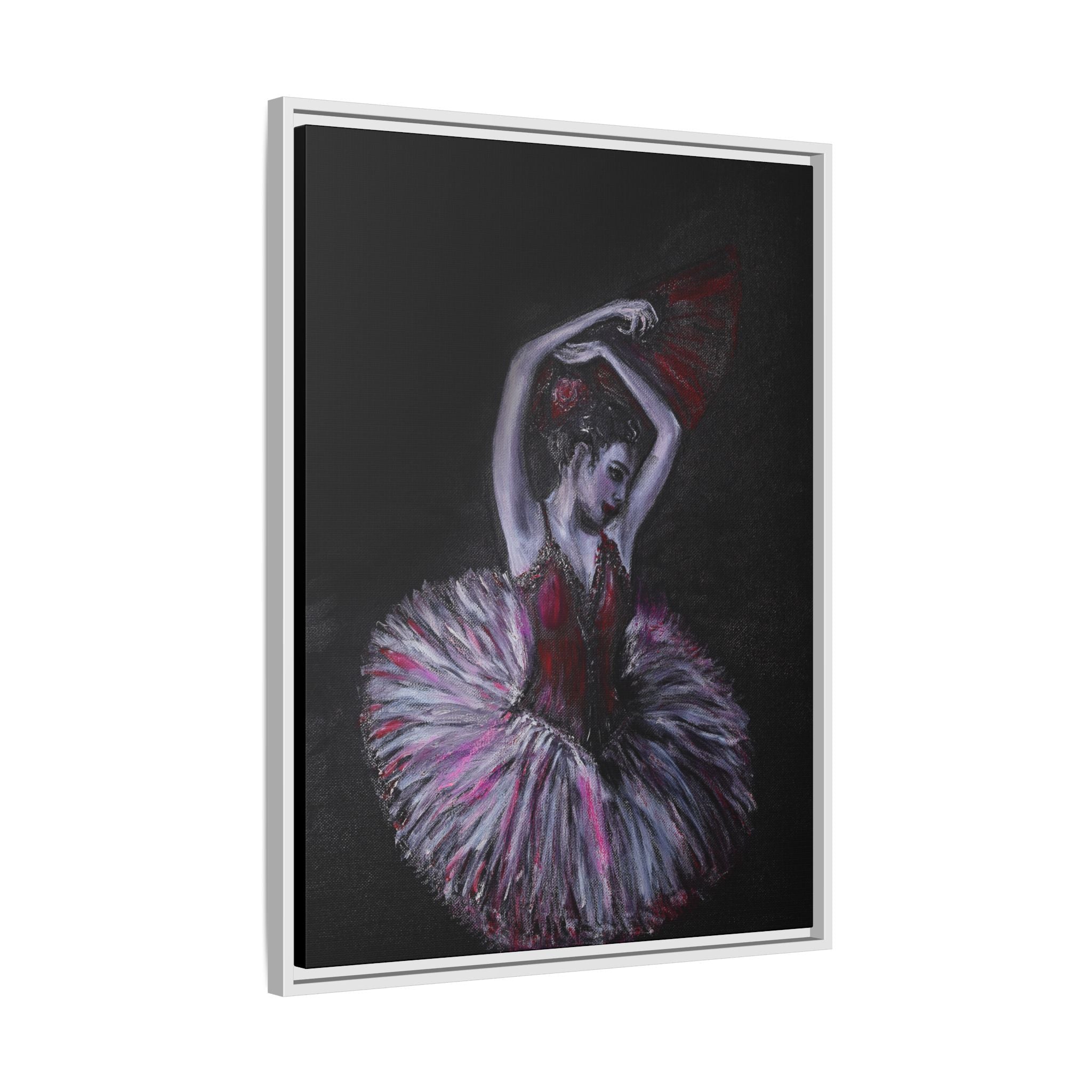 Ballerina Ballet Framed Art Canvas