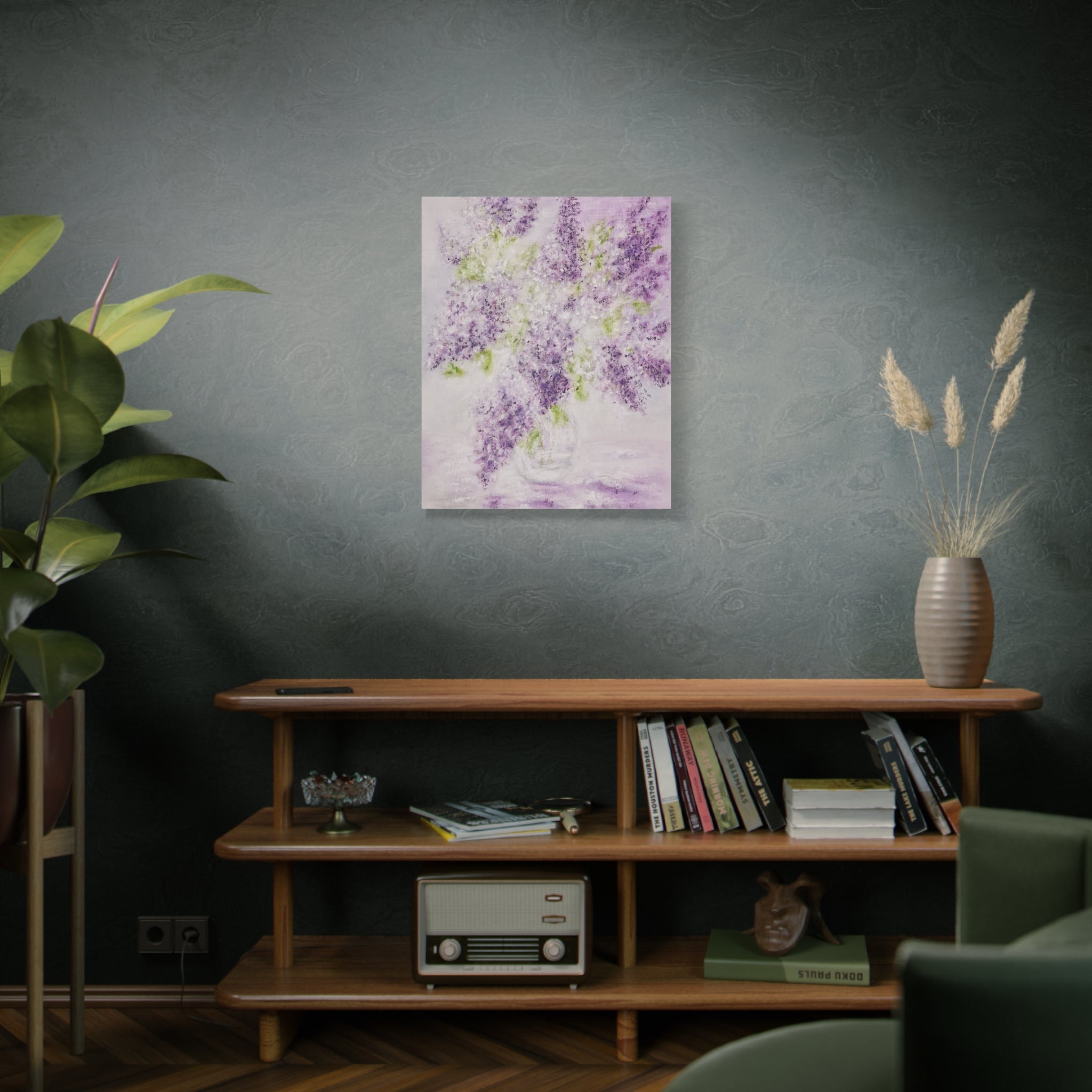 Lilac Bloom Canvas Print — Matte Stretched Wall Art