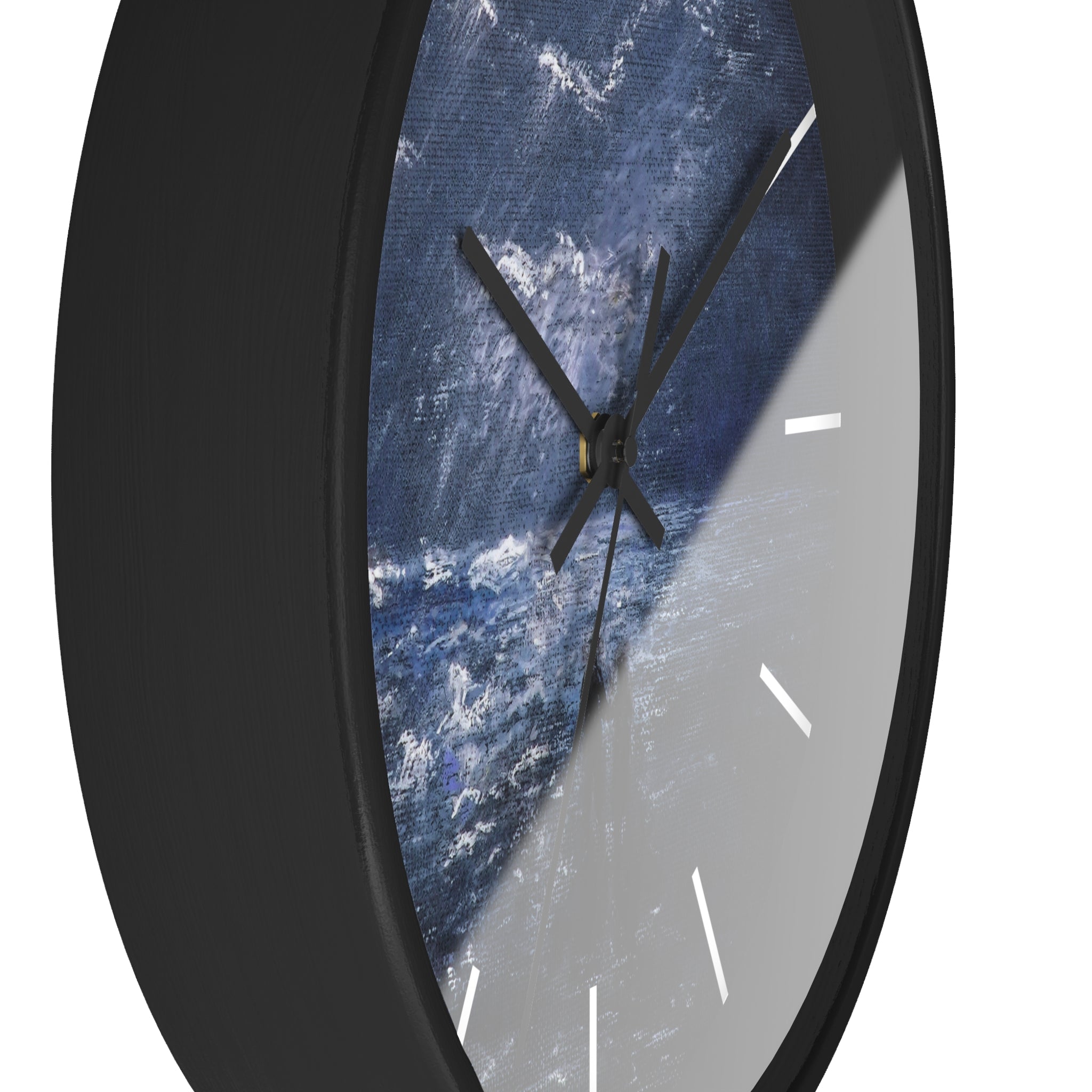 Wall Clock — Moody Ocean Nightscape Clock with Silhouetted Couple