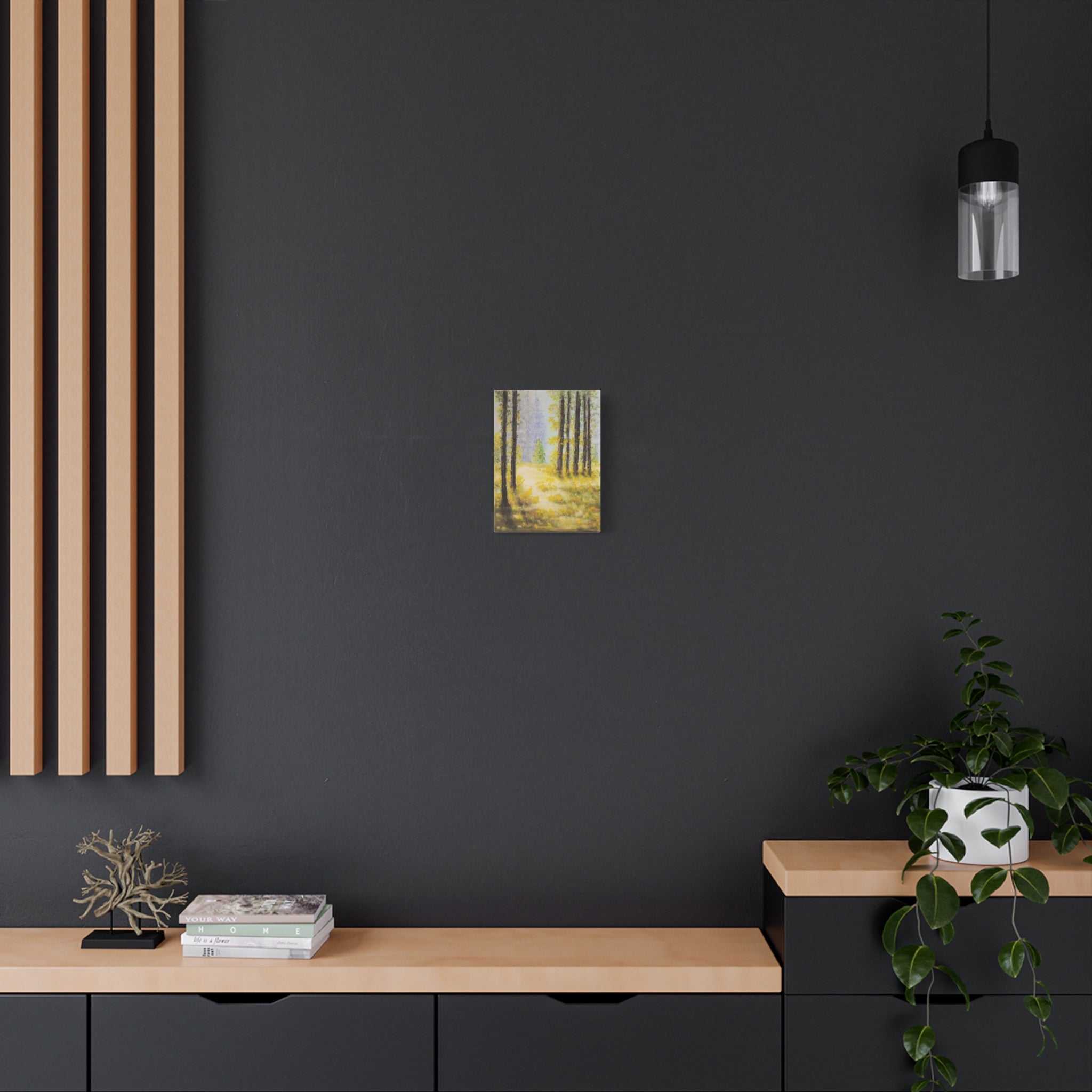 Canvas— Serene Sunlit Forest