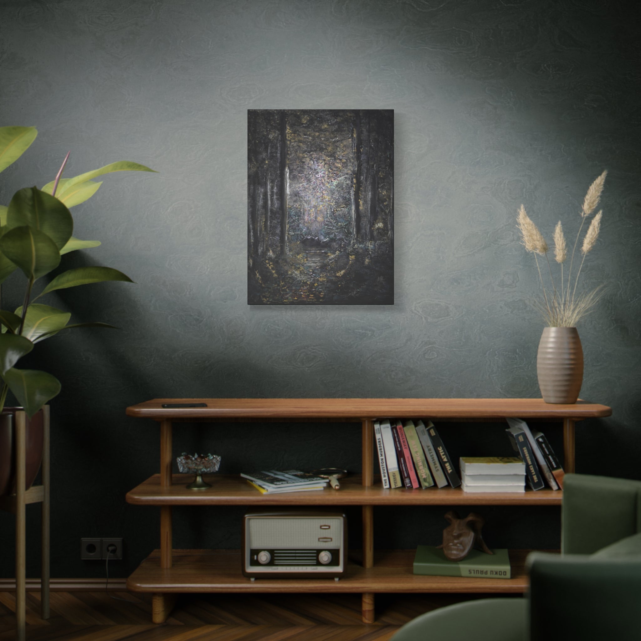 Mystic Forest Path Matte Canvas Wall Art