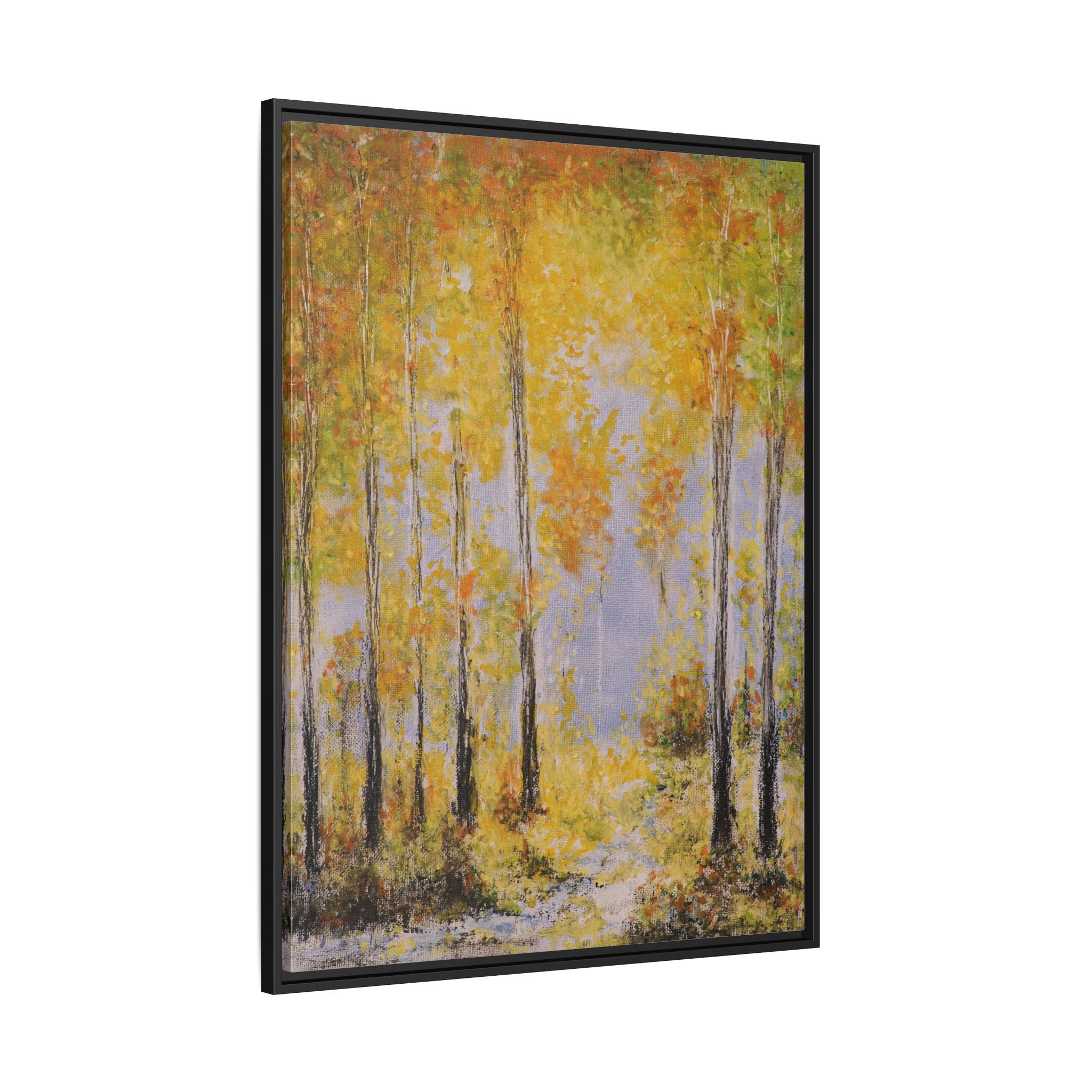 Autumn Birch Forest - Canvas Framed Wall Art