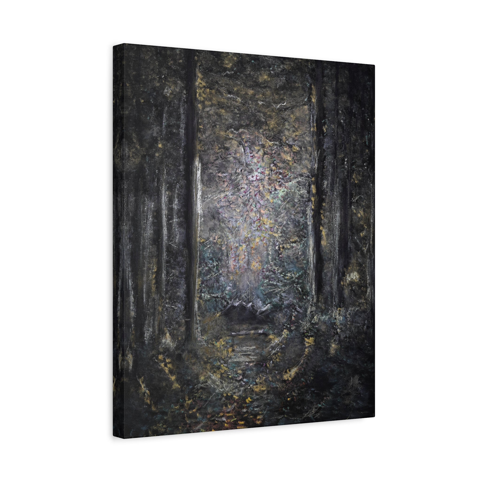 Mystic Forest Path Matte Canvas Wall Art