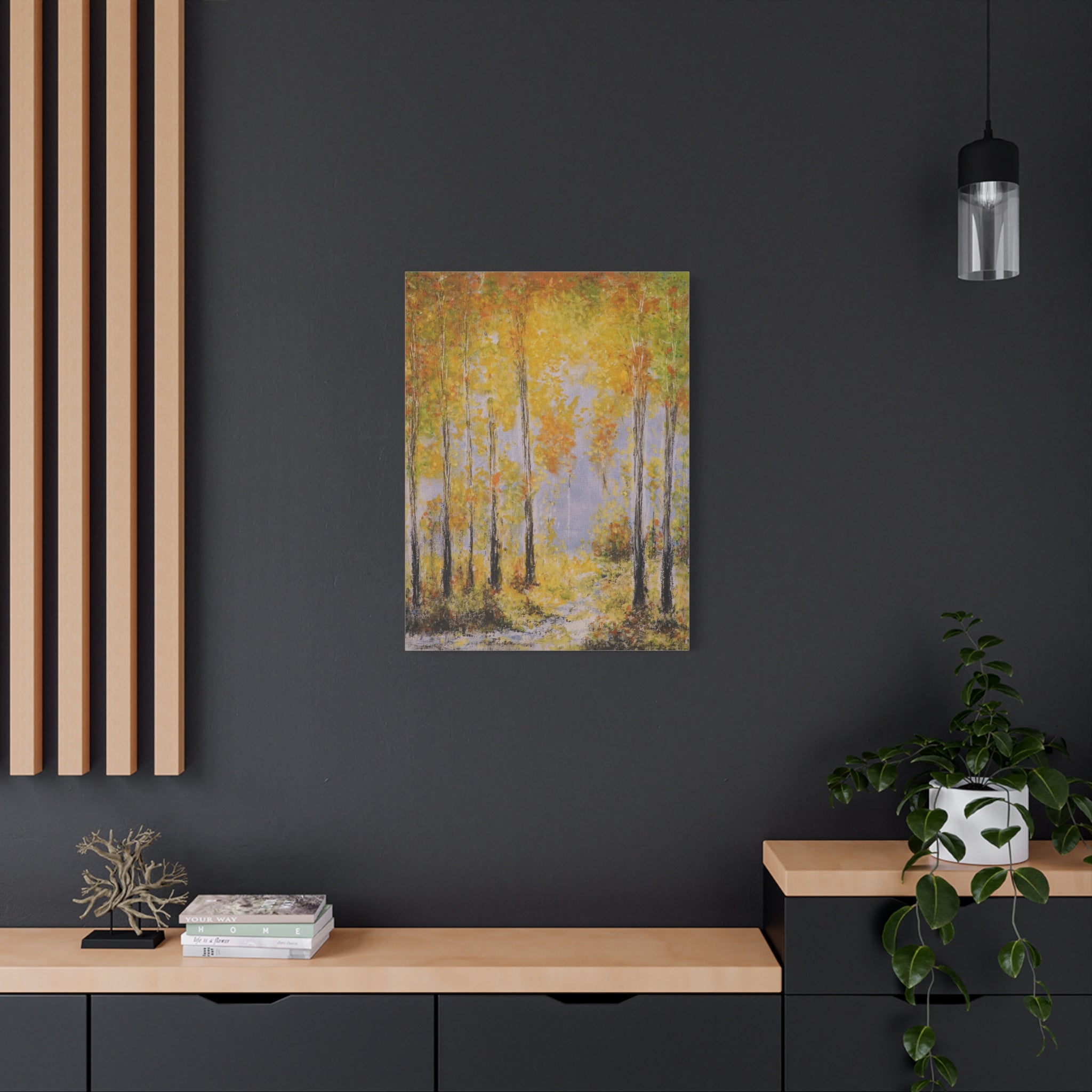 Autumn Birch Forest - Canvas Wall Art