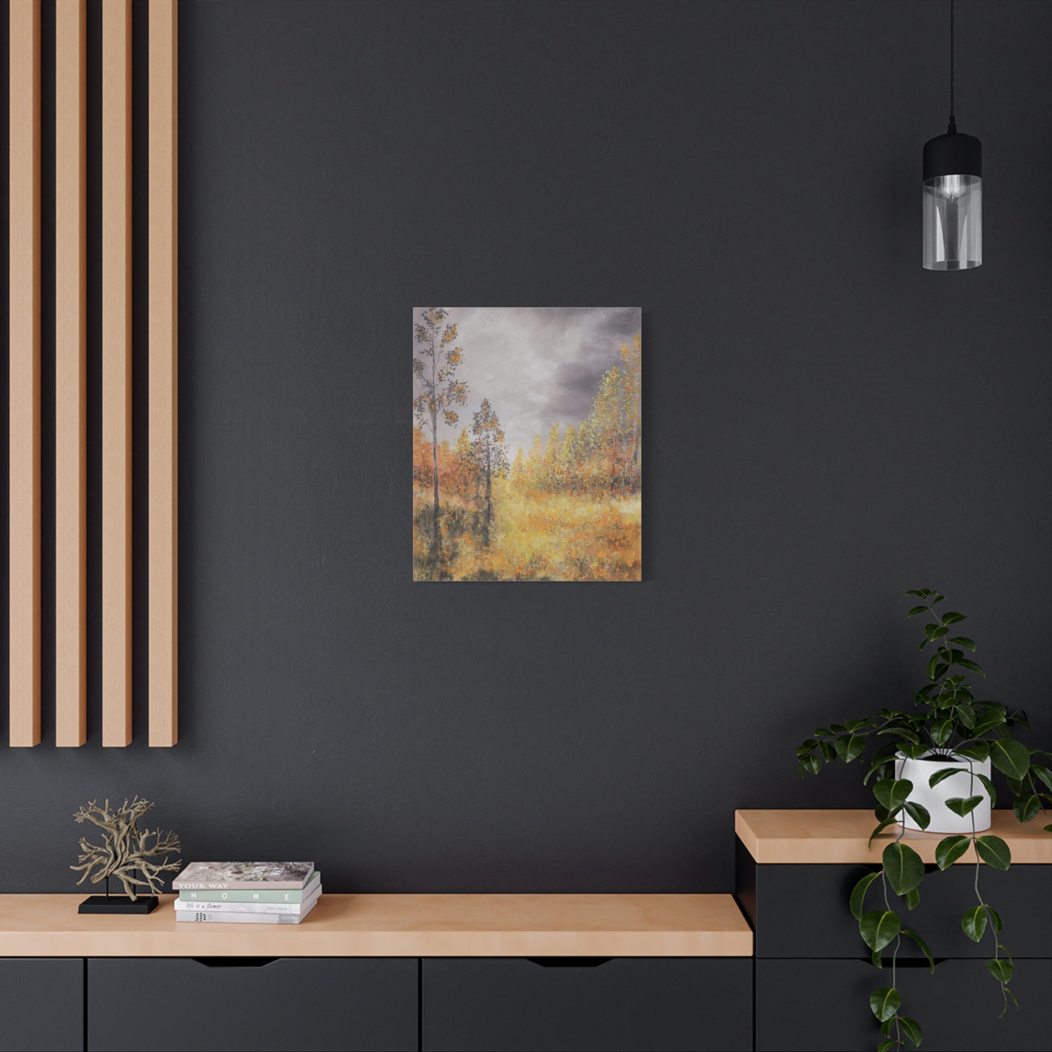 Autumn Meadow Matte Canvas Wall Art, Stretched 1.25"