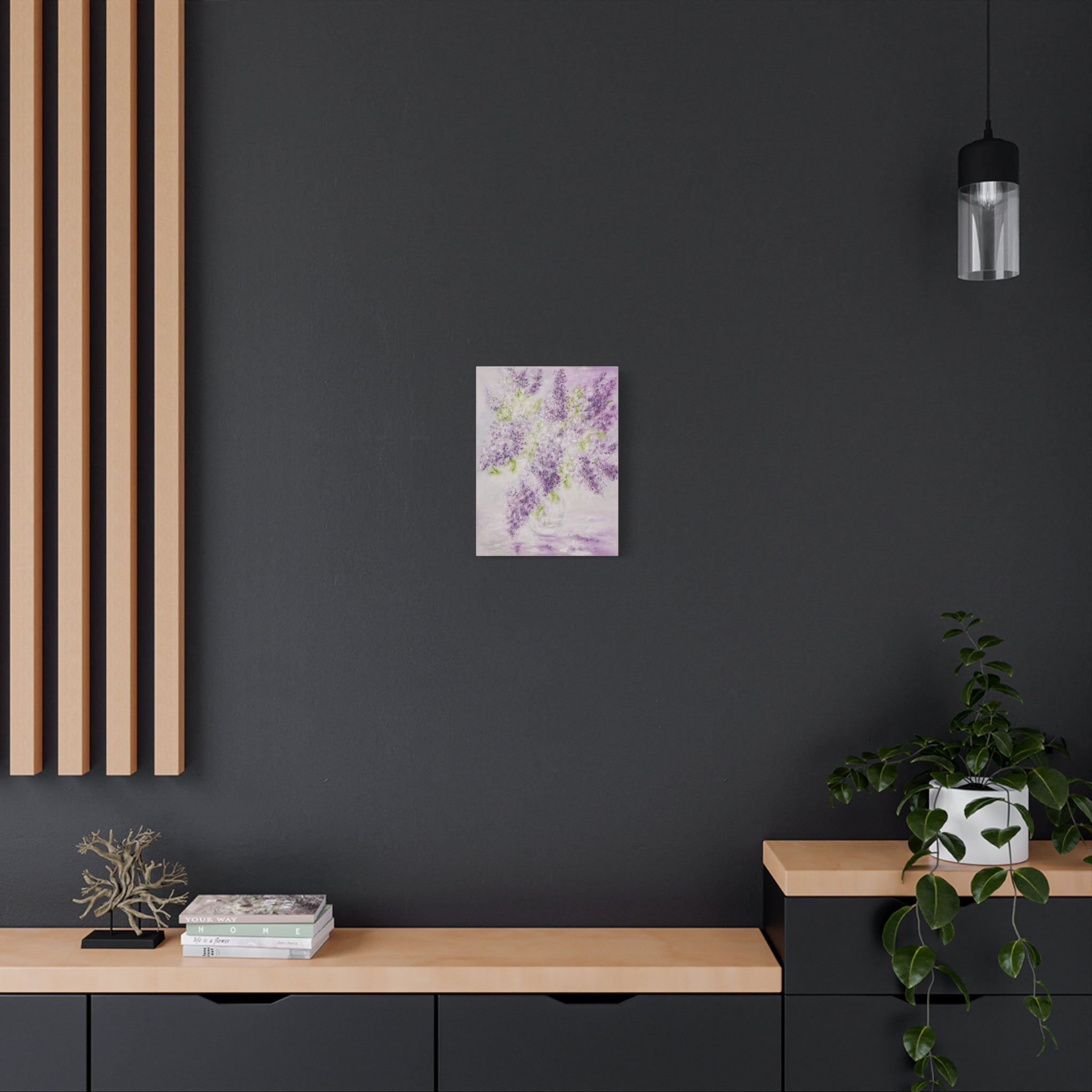 Lilac Bloom Canvas Print — Matte Stretched Wall Art
