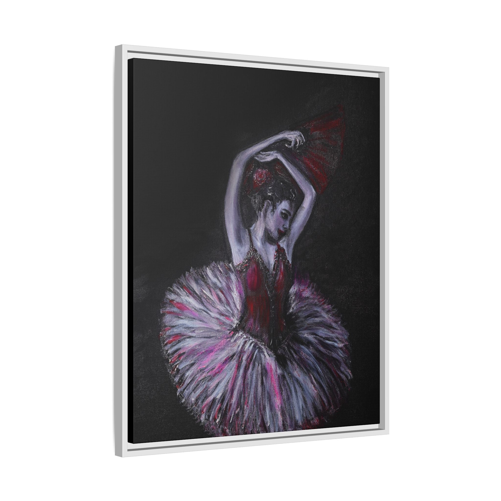 Ballerina Ballet Framed Art Canvas