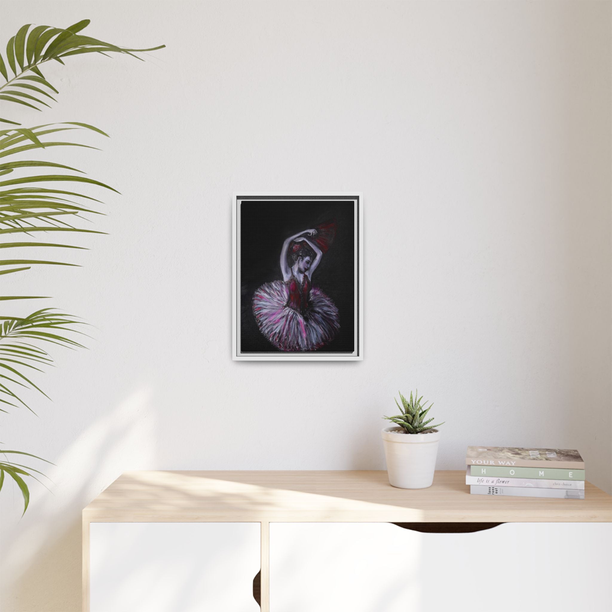 Ballerina Ballet Framed Art Canvas