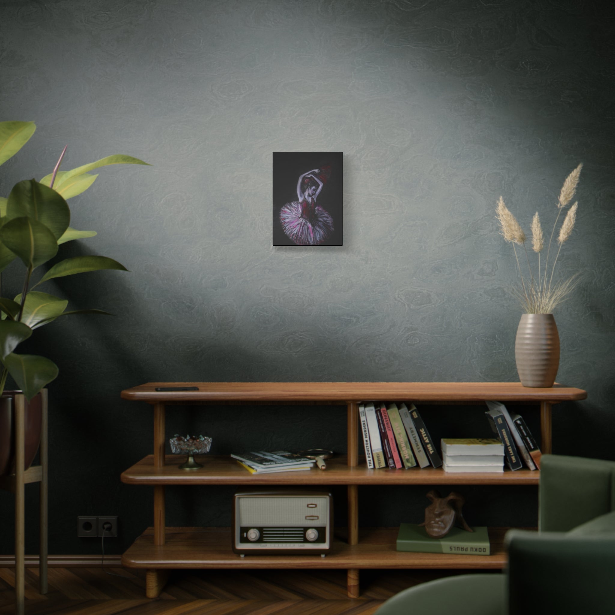 Ballerina Ballet Dancer Matte Stretched Canvas Art