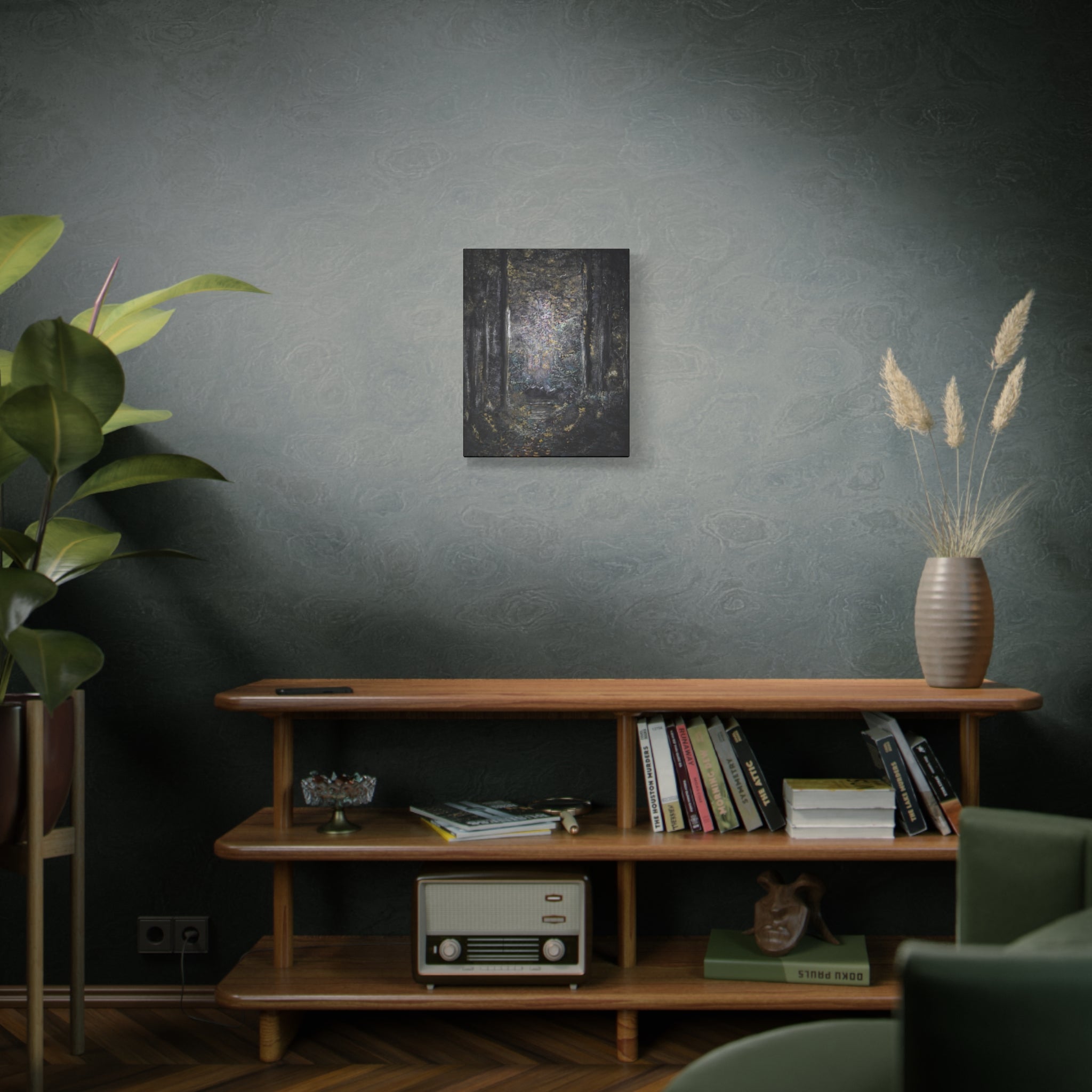 Mystic Forest Path Matte Canvas Wall Art