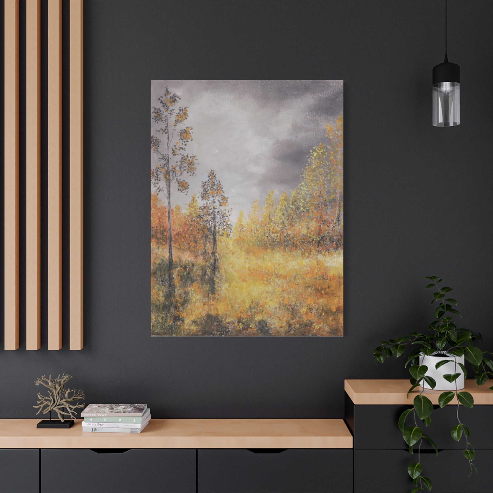 Autumn Meadow Matte Canvas Wall Art, Stretched 1.25"