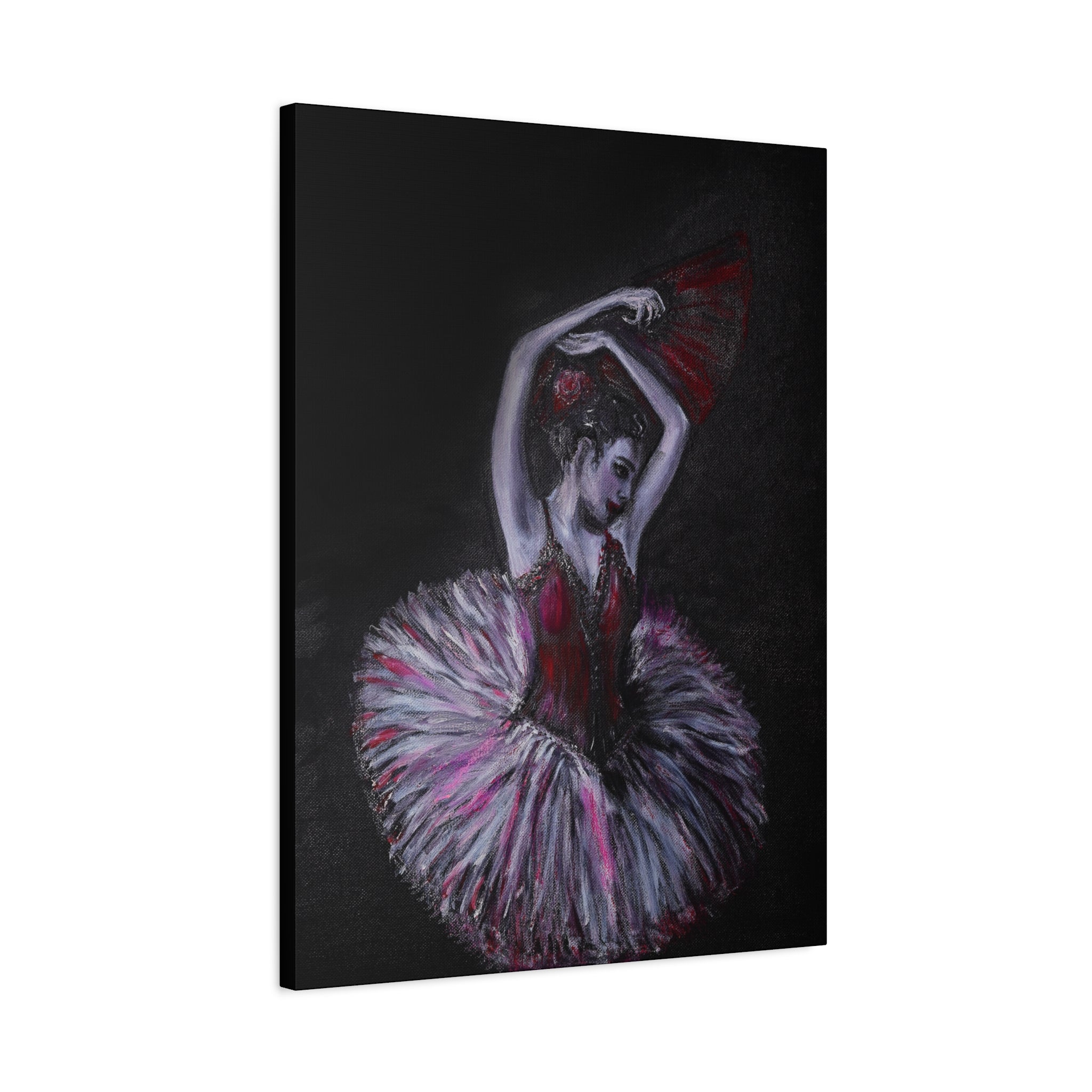 Ballerina Ballet Dancer Matte Stretched Canvas Art