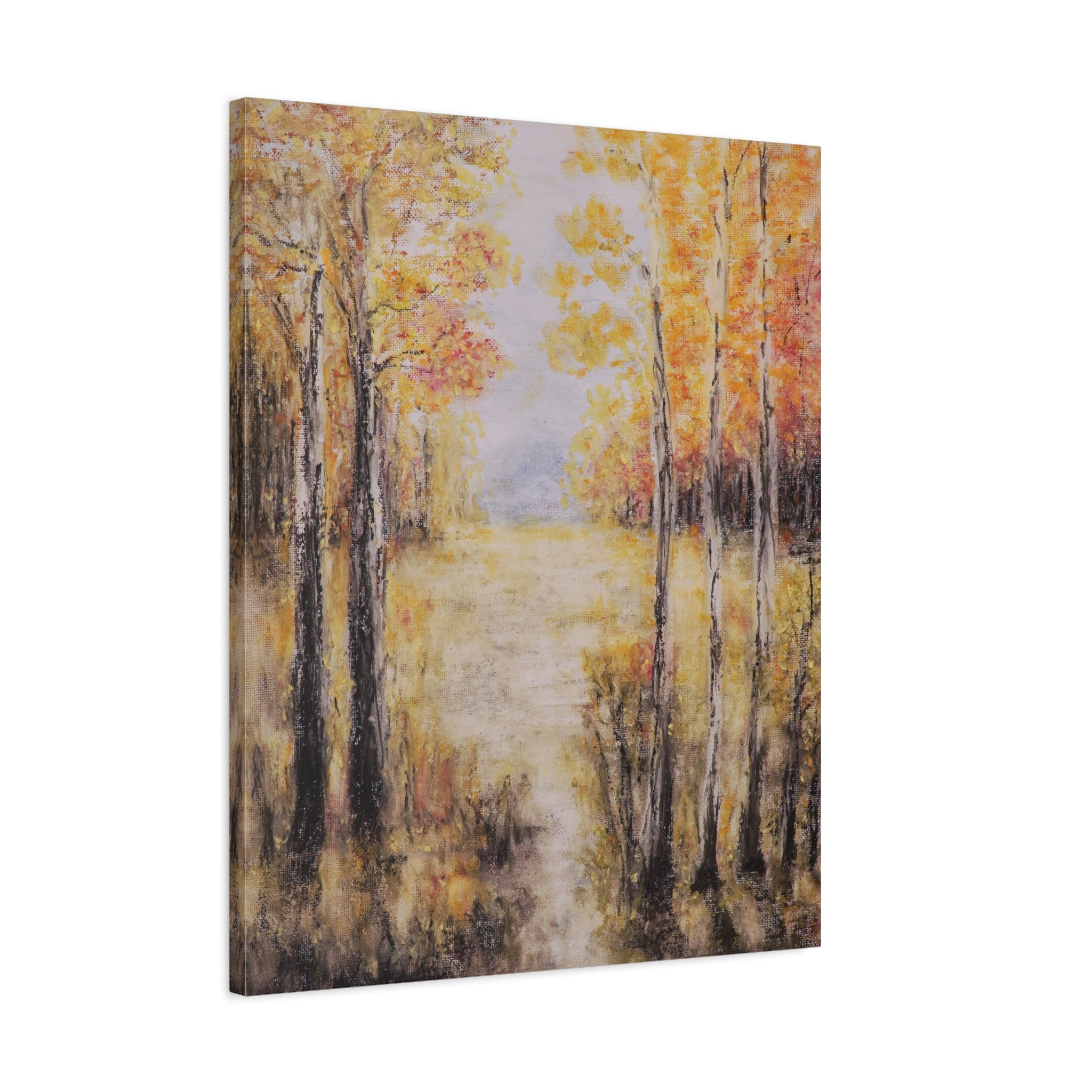 Autumn Aspens Matte Stretched Canvas Wall Art (1.25")