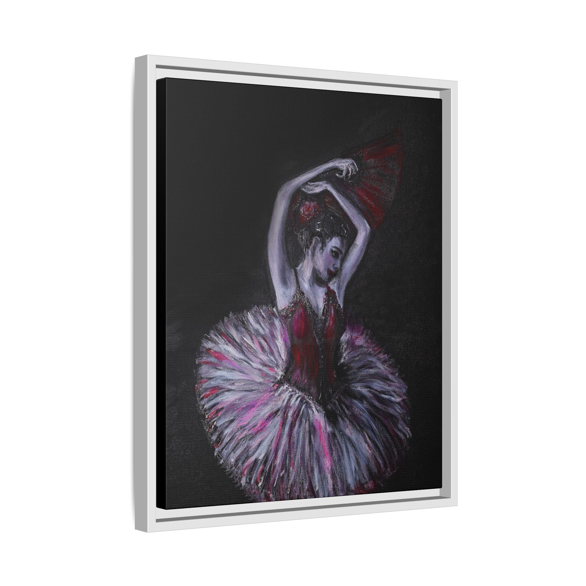 Ballerina Ballet Framed Art Canvas