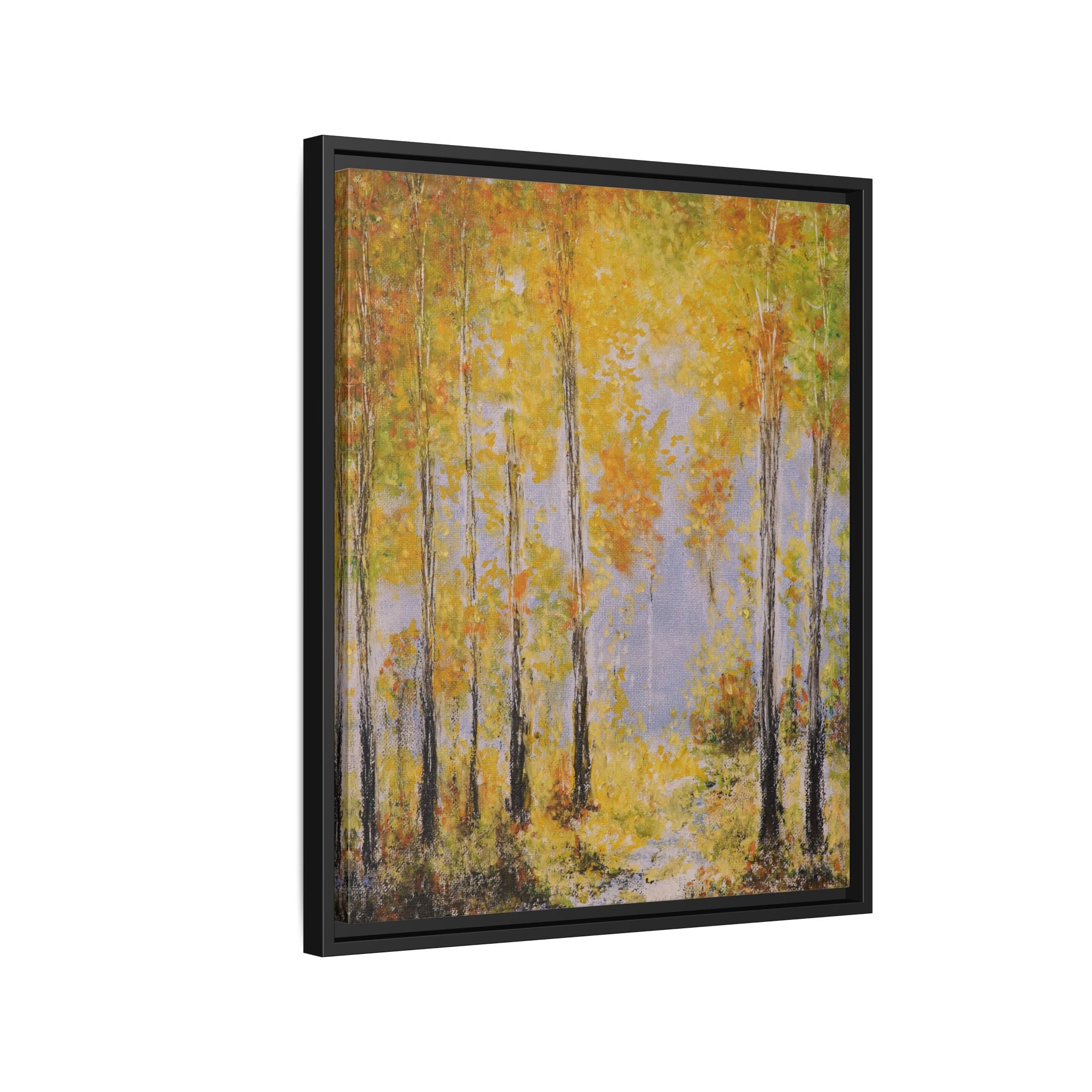 Autumn Birch Forest - Canvas Framed Wall Art