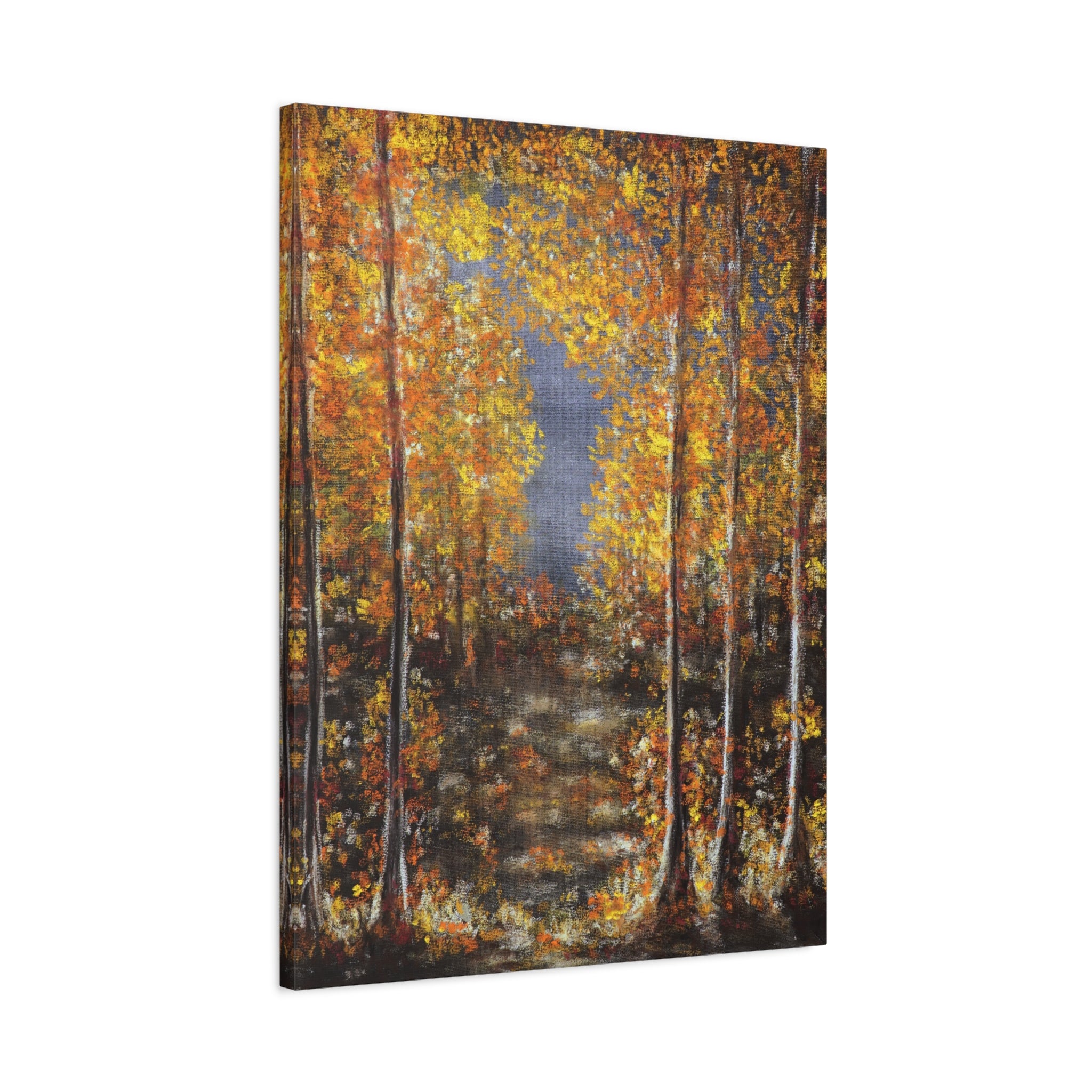 Autumn Forest Canvas Art — Stretched Matte Fall Landscape