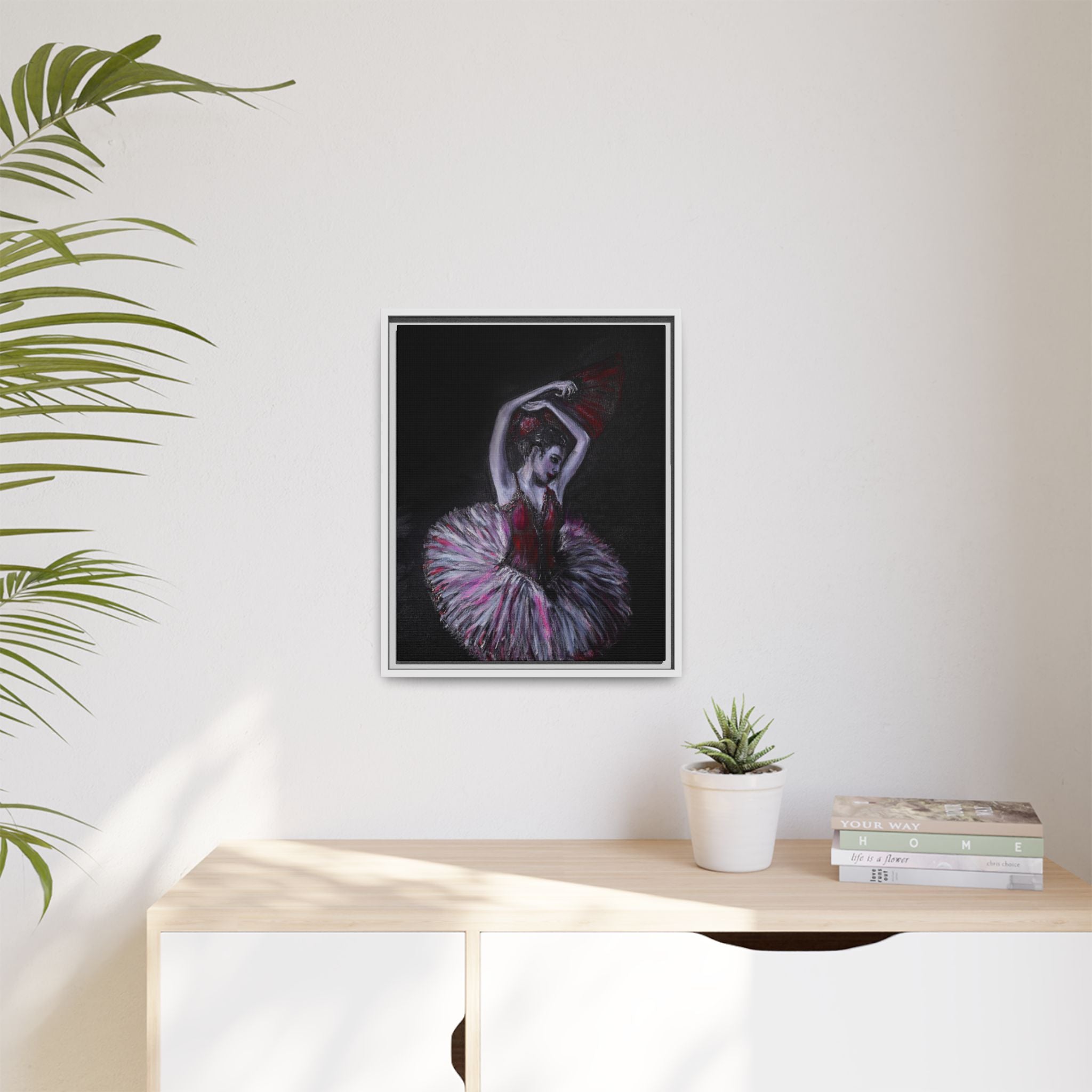 Ballerina Ballet Framed Art Canvas