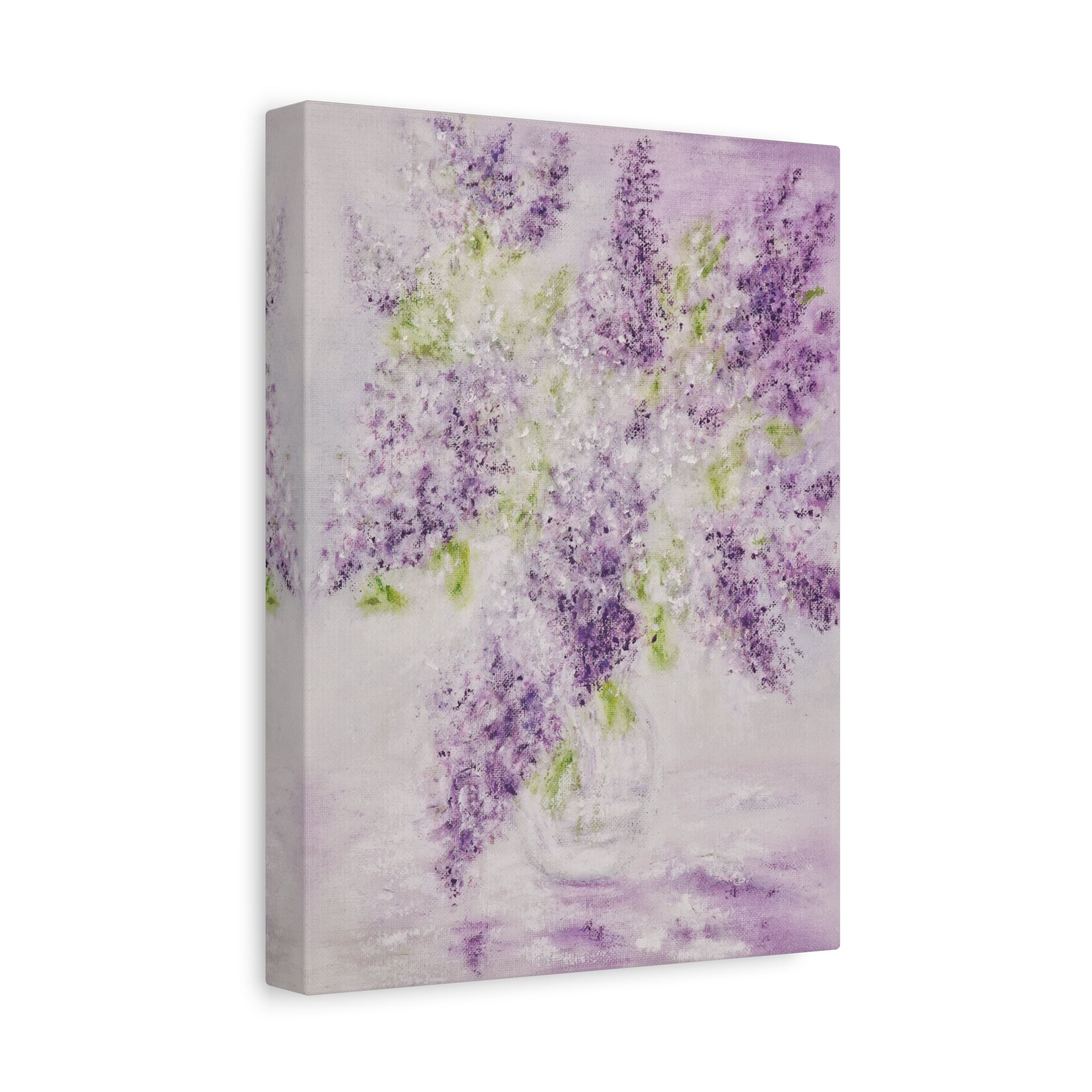 Lilac Bloom Canvas Print — Matte Stretched Wall Art