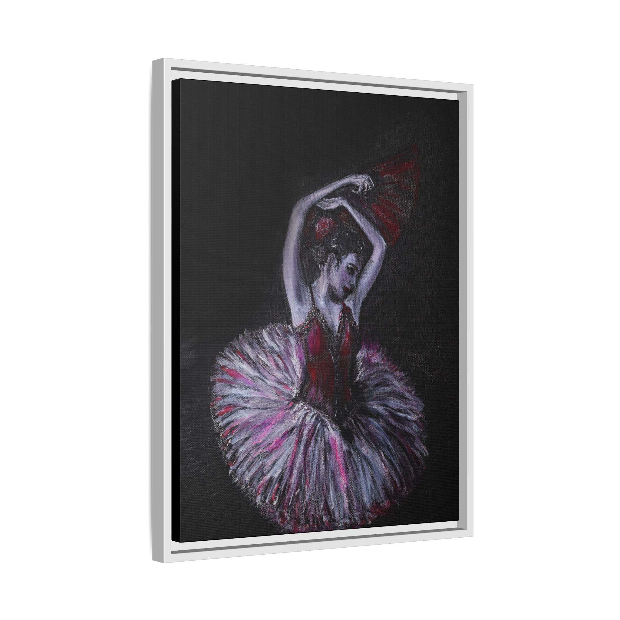 Ballerina Ballet Framed Art Canvas