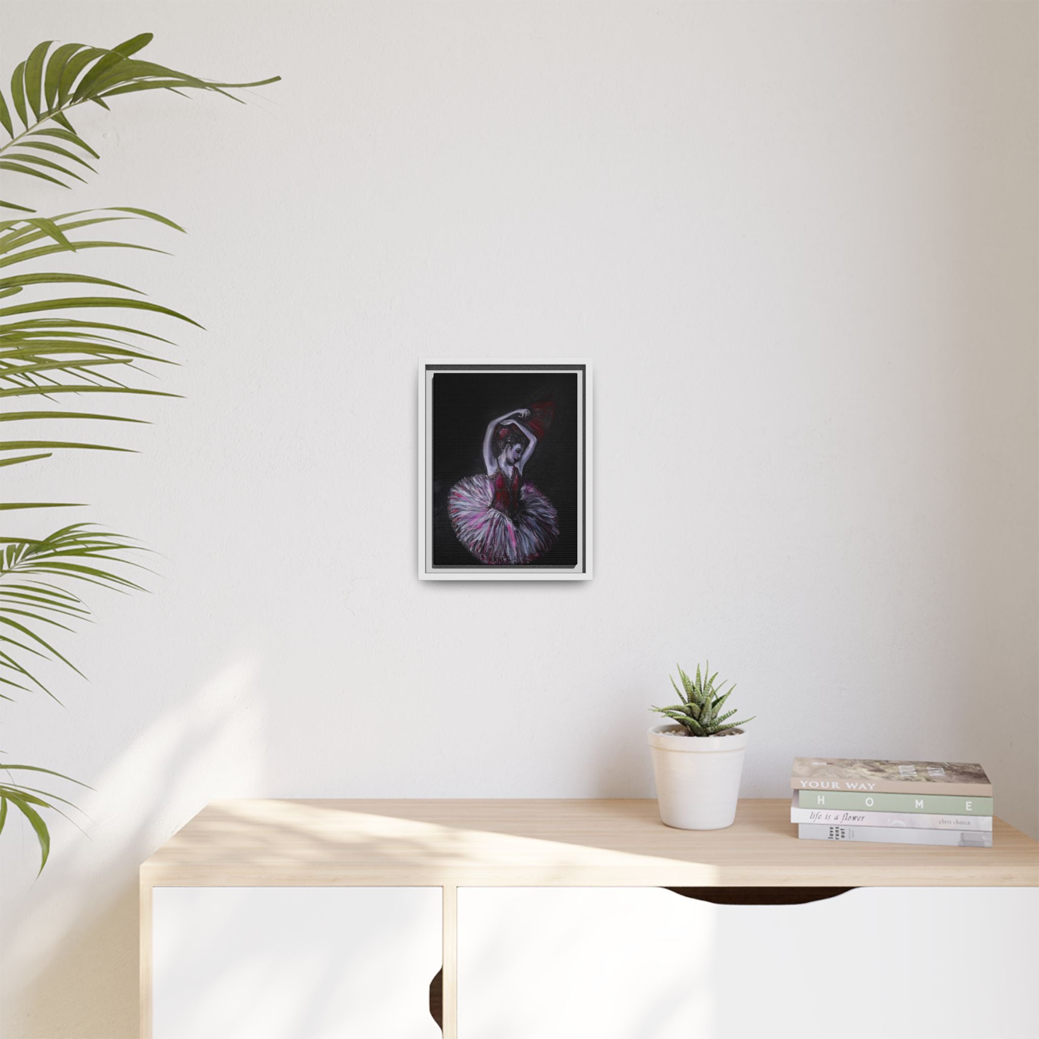 Ballerina Ballet Framed Art Canvas