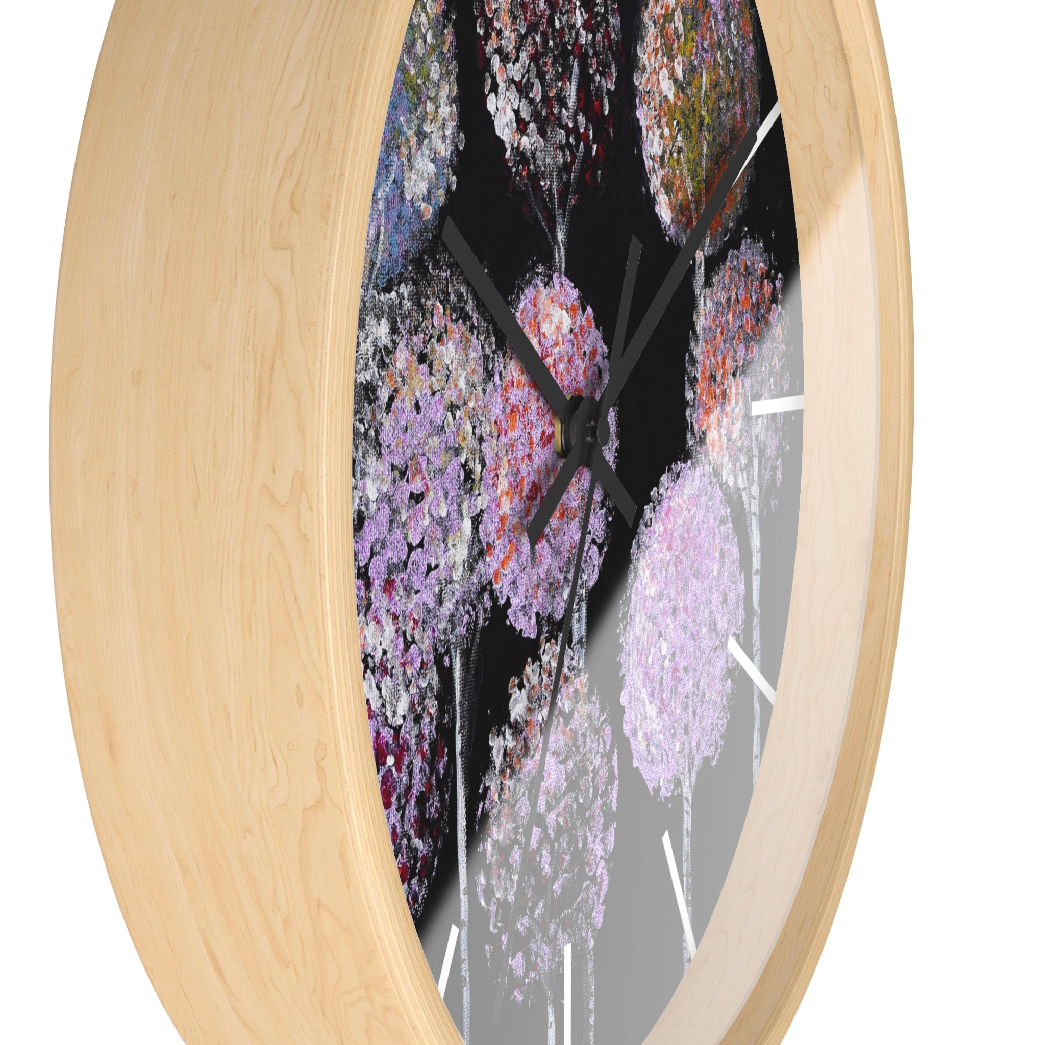 Allium Bouquet Wall Clock — Floral Modern Decorative Clock for Home & Office