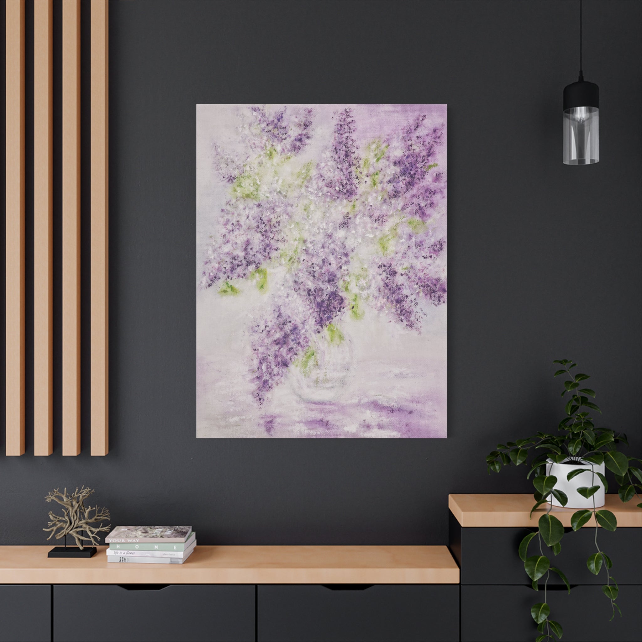 Lilac Bloom Canvas Print — Matte Stretched Wall Art