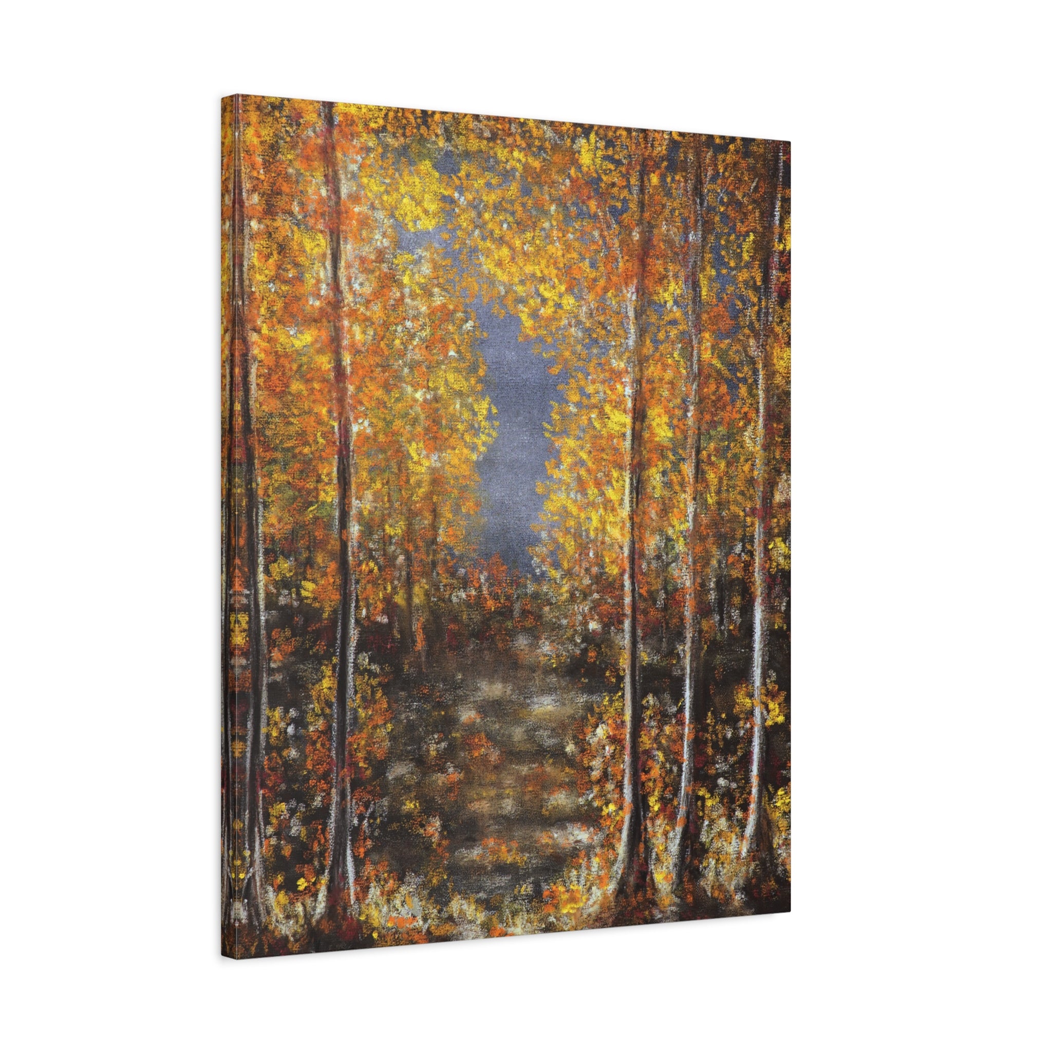 Autumn Forest Canvas Art — Stretched Matte Fall Landscape