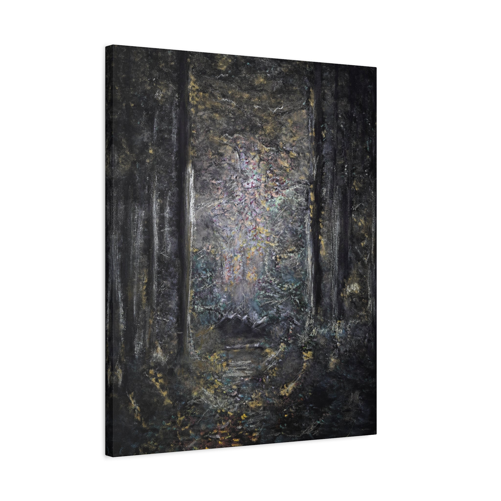 Mystic Forest Path Matte Canvas Wall Art