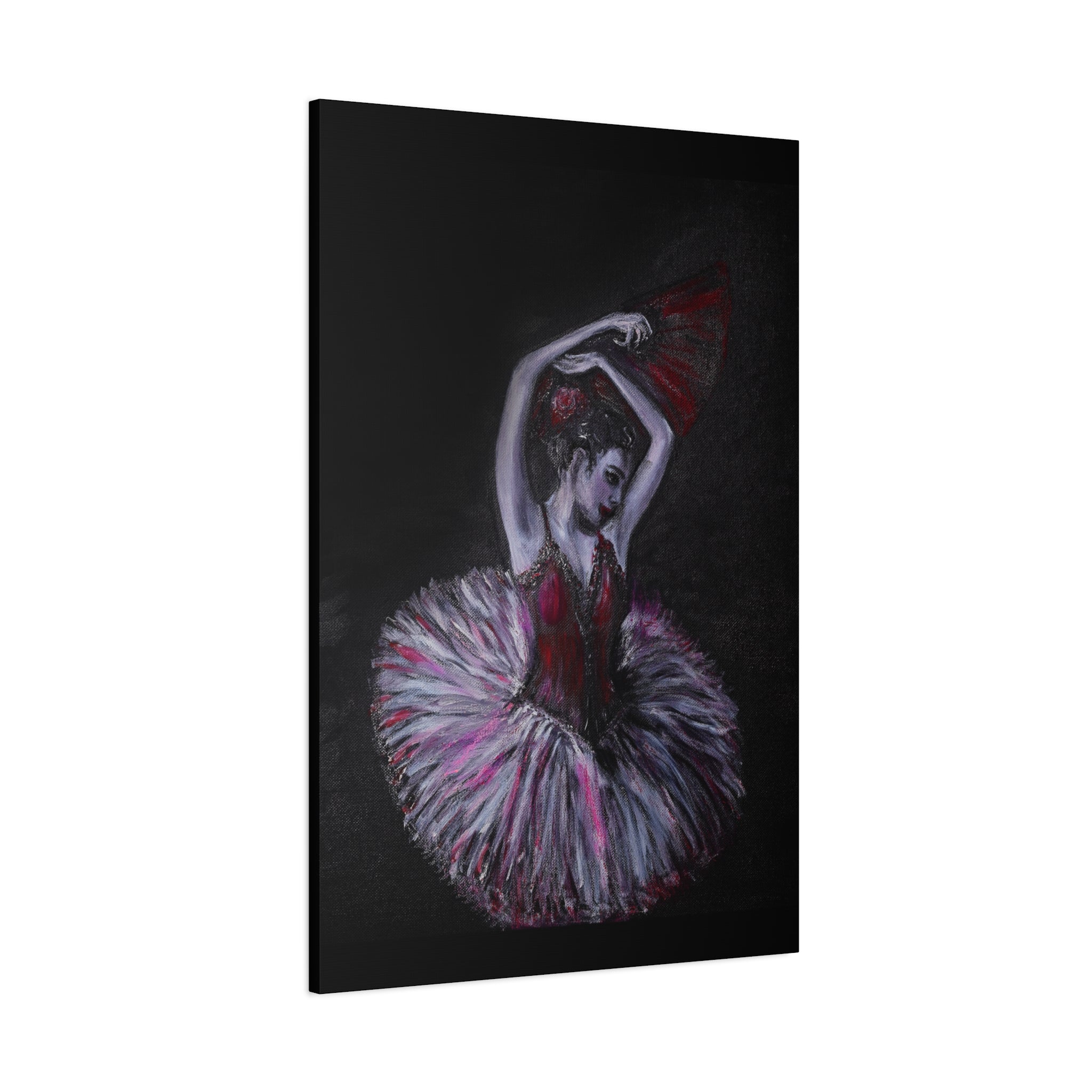 Ballerina Ballet Dancer Matte Stretched Canvas Art