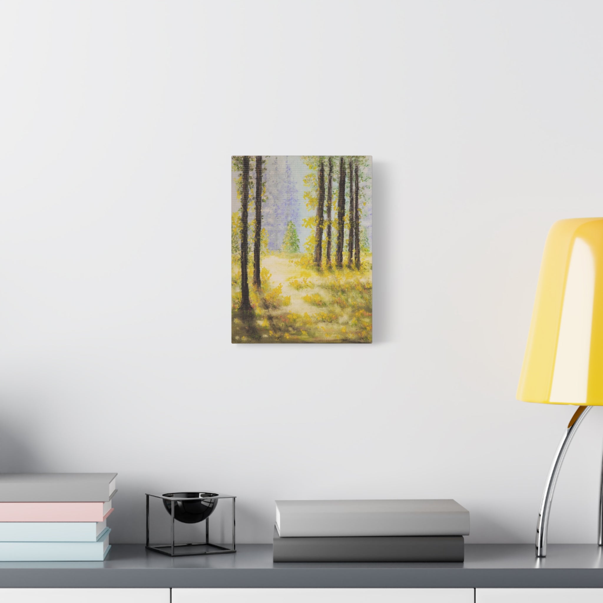Canvas— Serene Sunlit Forest
