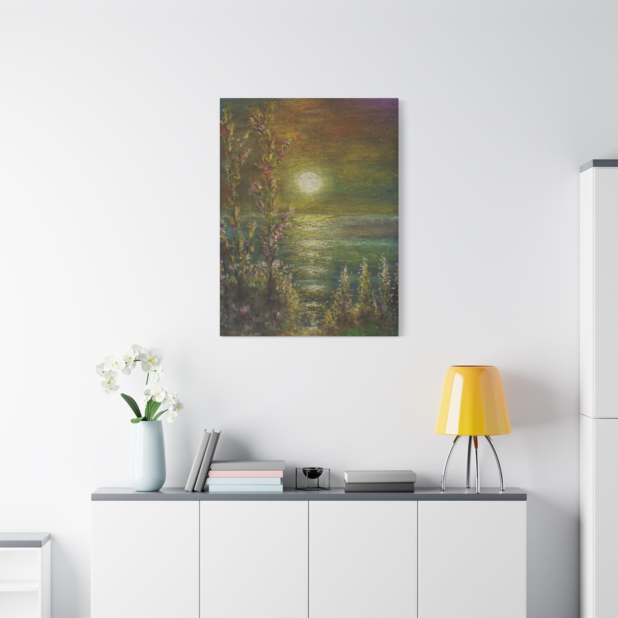 Moonlight Matte Canvas Print — Wall Art