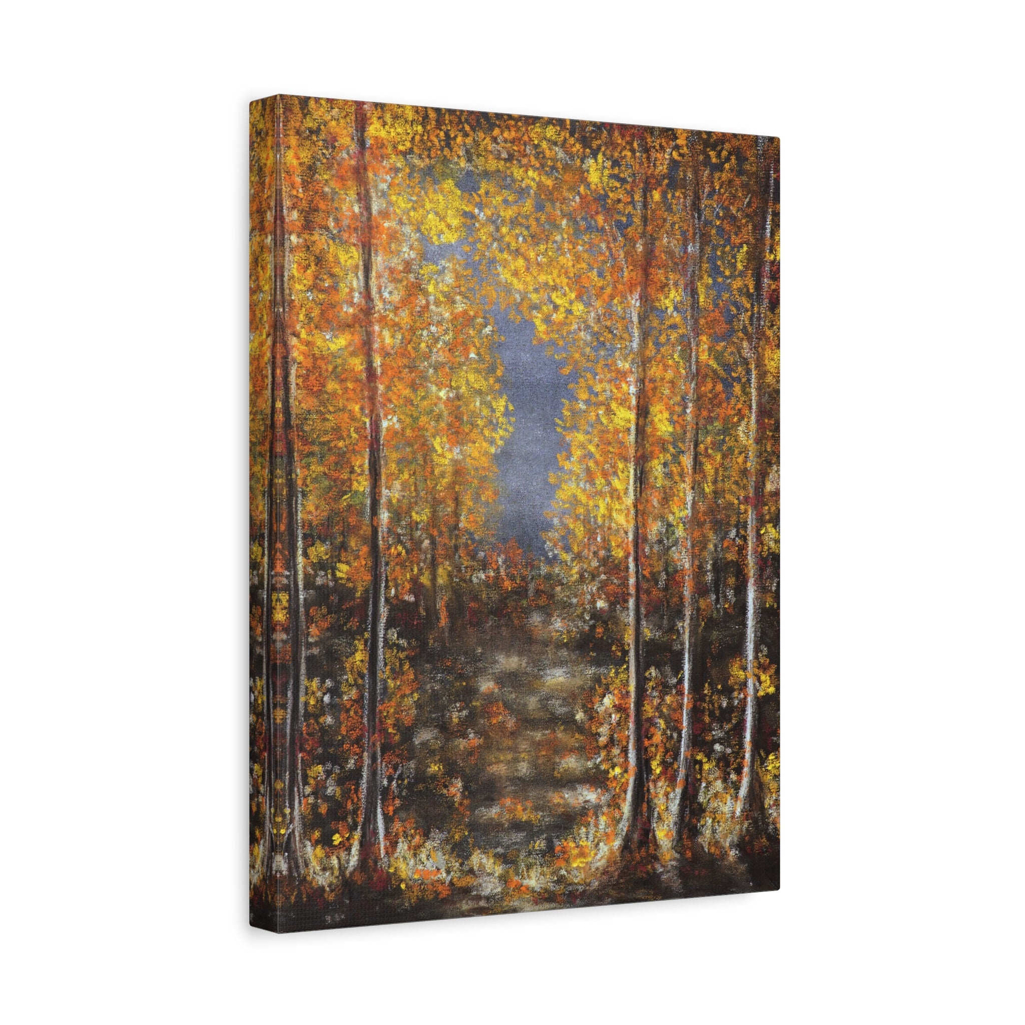 Autumn Forest Canvas Art — Stretched Matte Fall Landscape