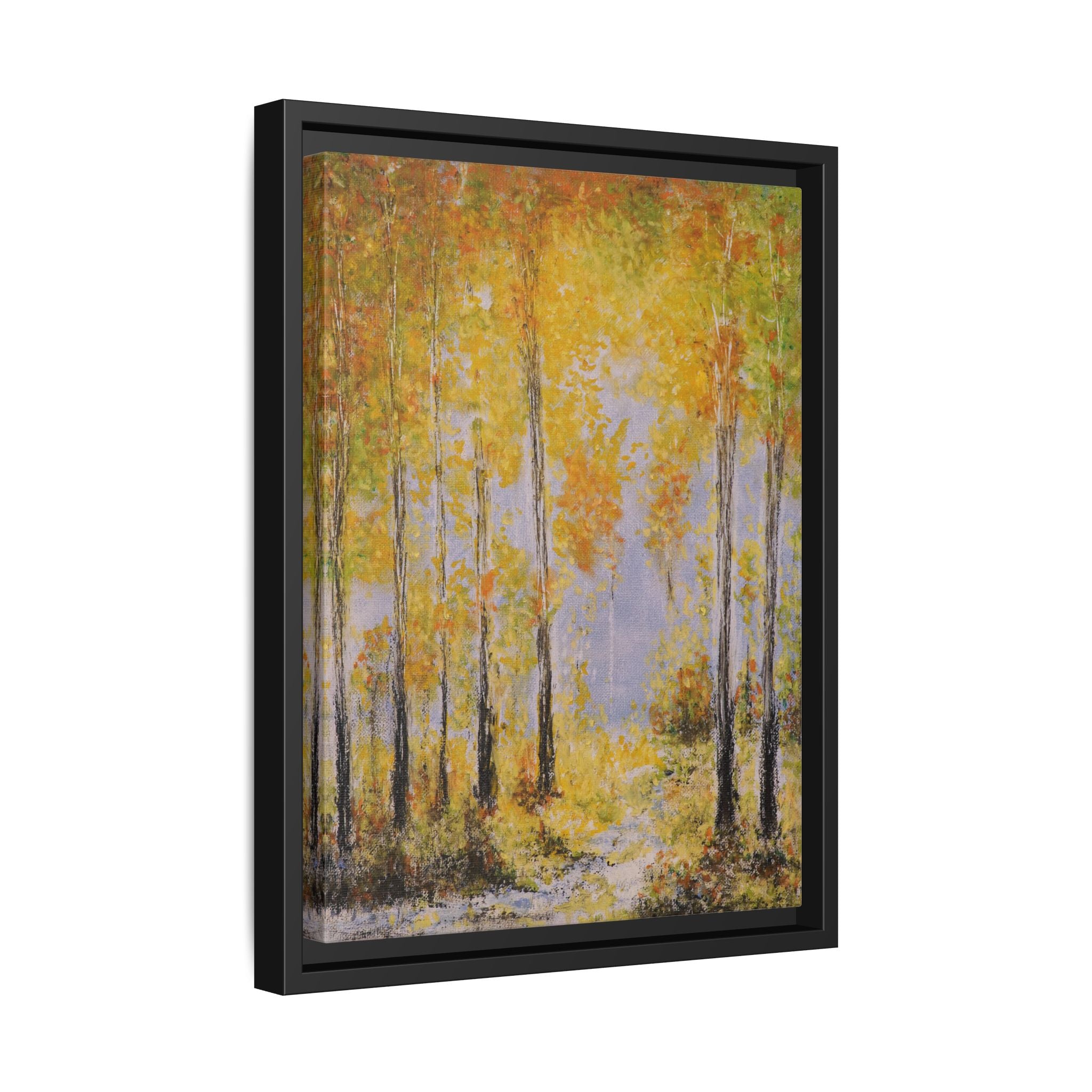Autumn Birch Forest - Canvas Framed Wall Art