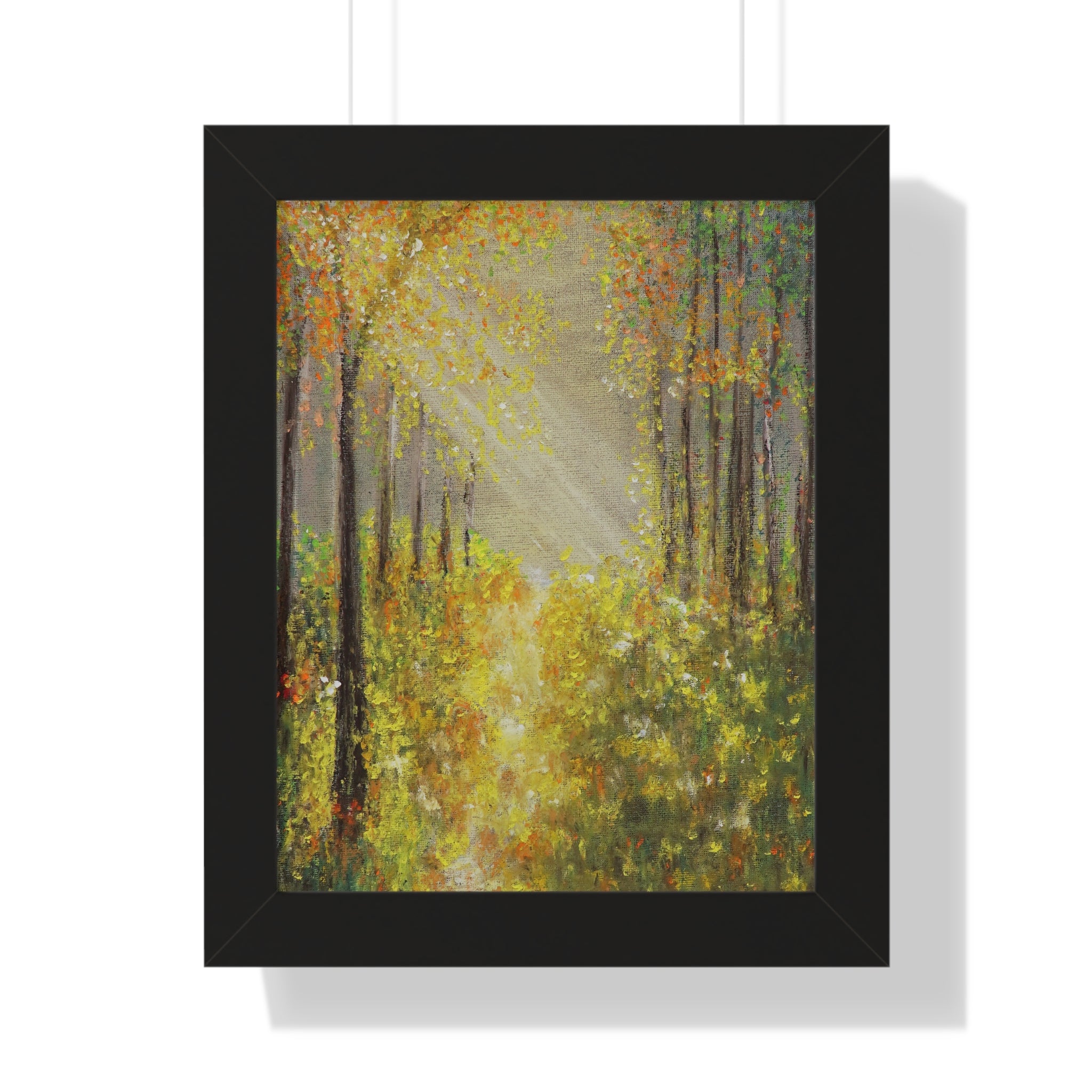 Framed Poster — Golden Autumn Forest Print