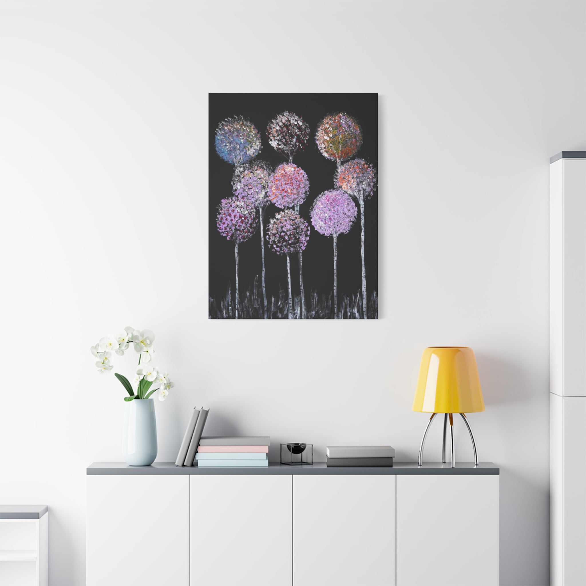 Abstract Floral Canvas Wall Art