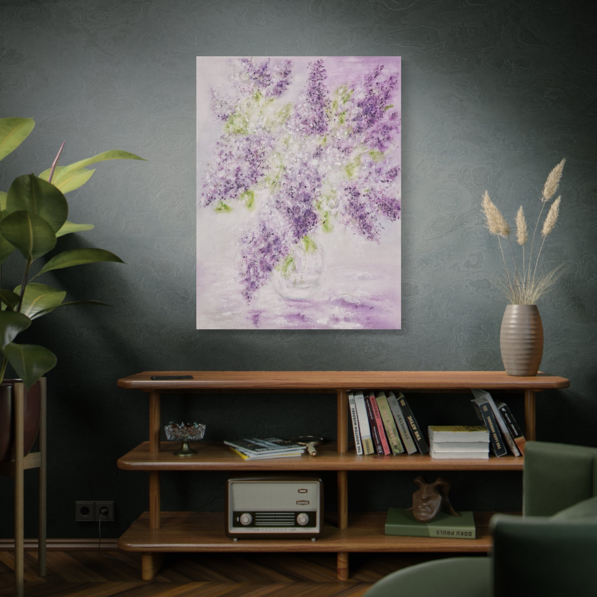Lilac Bloom Canvas Print — Matte Stretched Wall Art