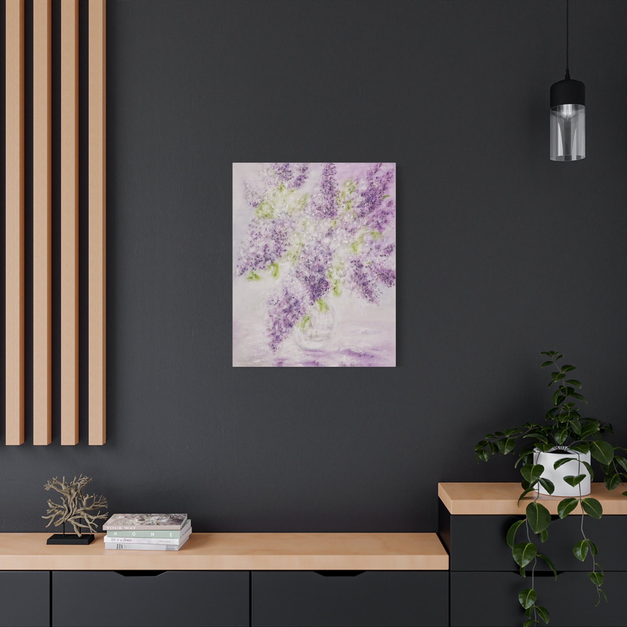 Lilac Bloom Canvas Print — Matte Stretched Wall Art