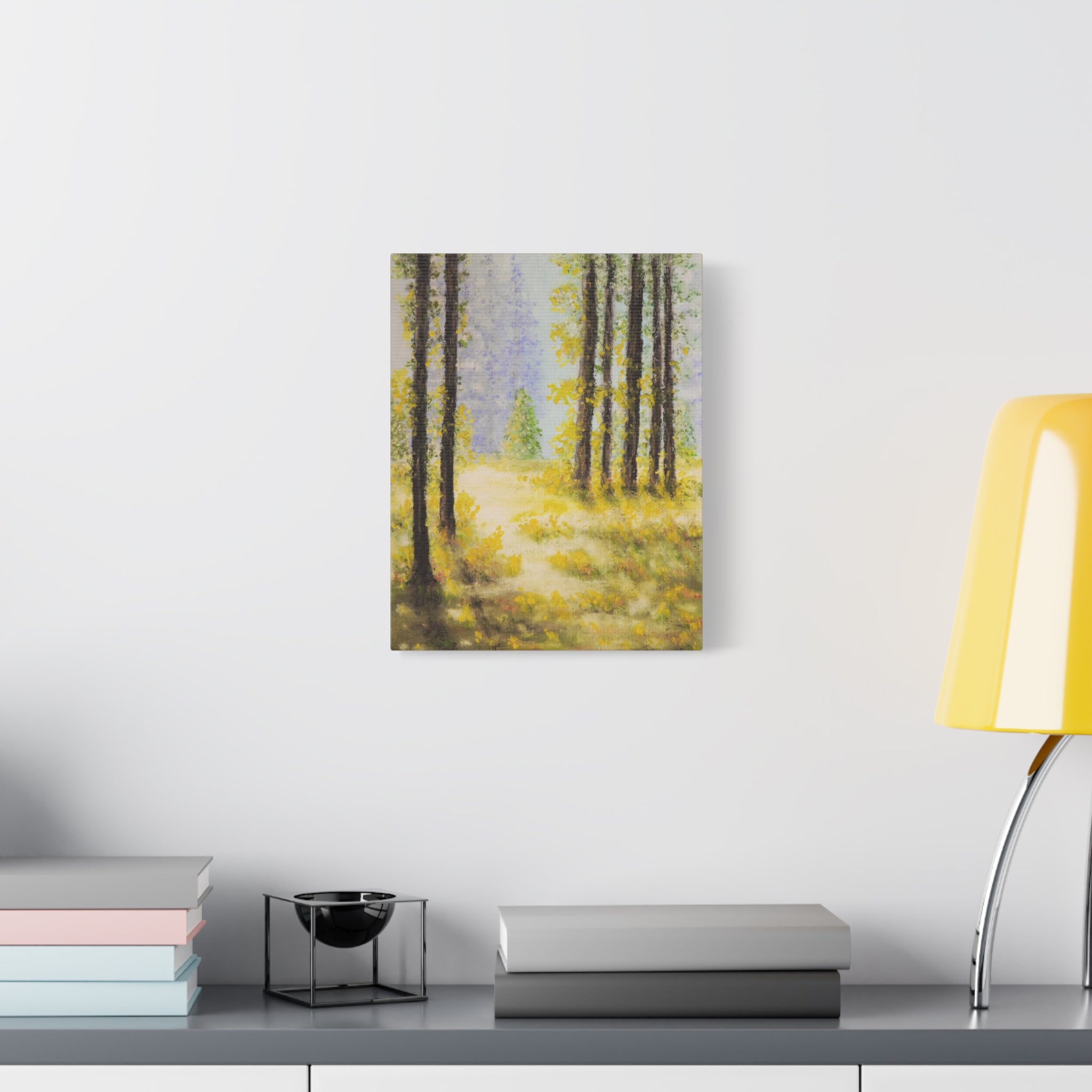Canvas— Serene Sunlit Forest