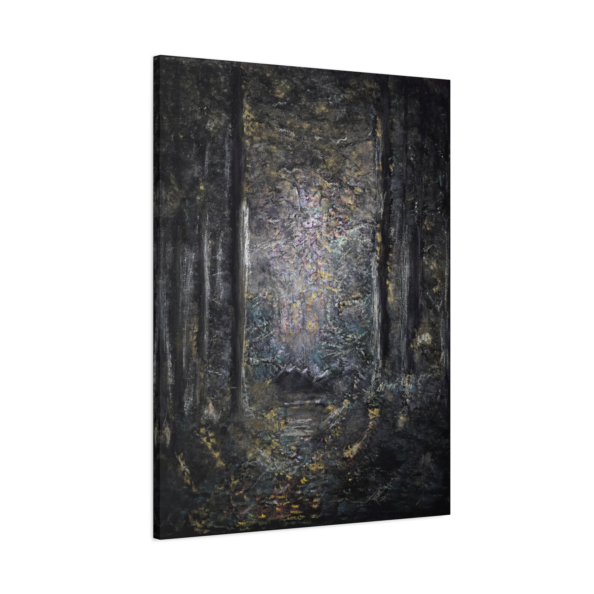 Mystic Forest Path Matte Canvas Wall Art