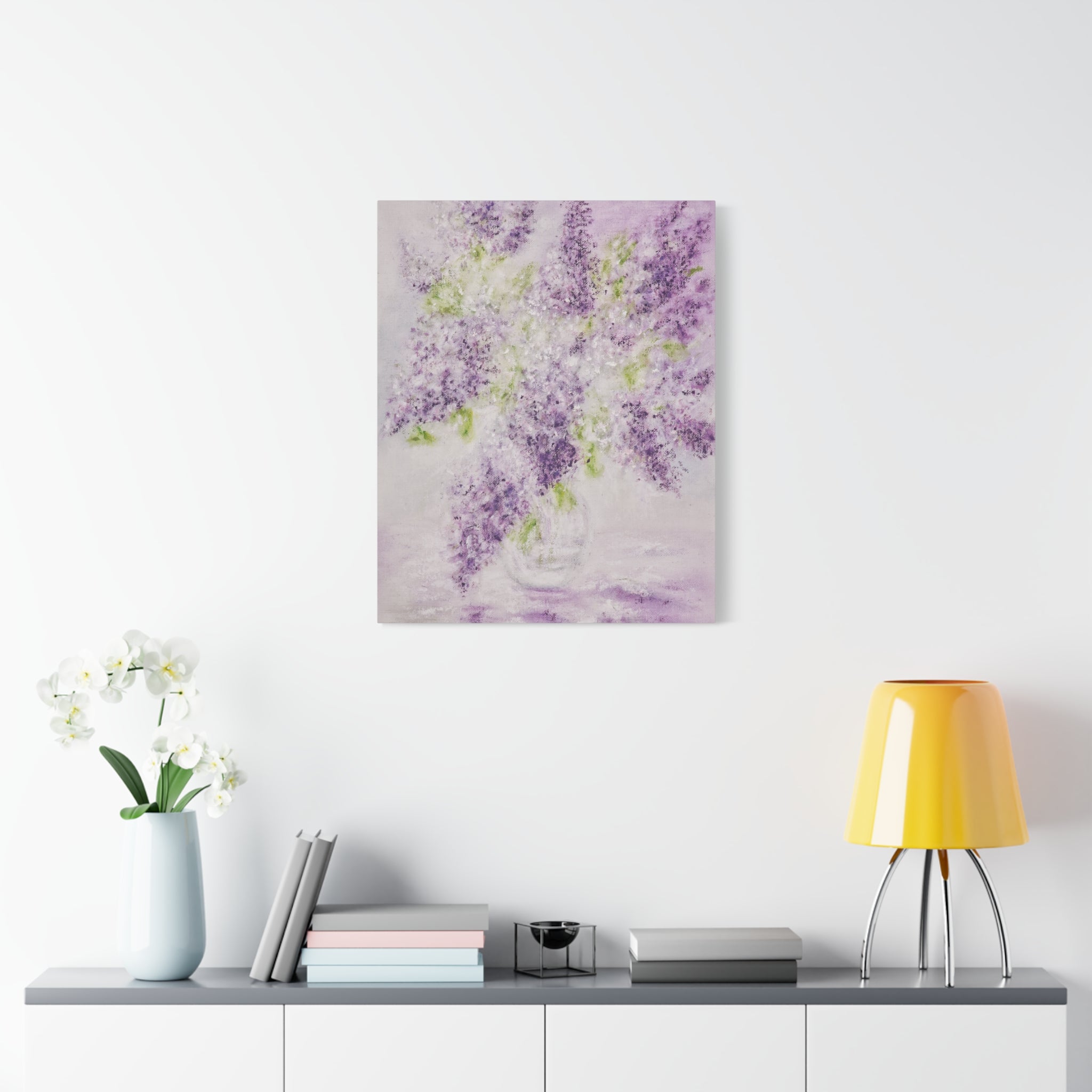Lilac Bloom Canvas Print — Matte Stretched Wall Art
