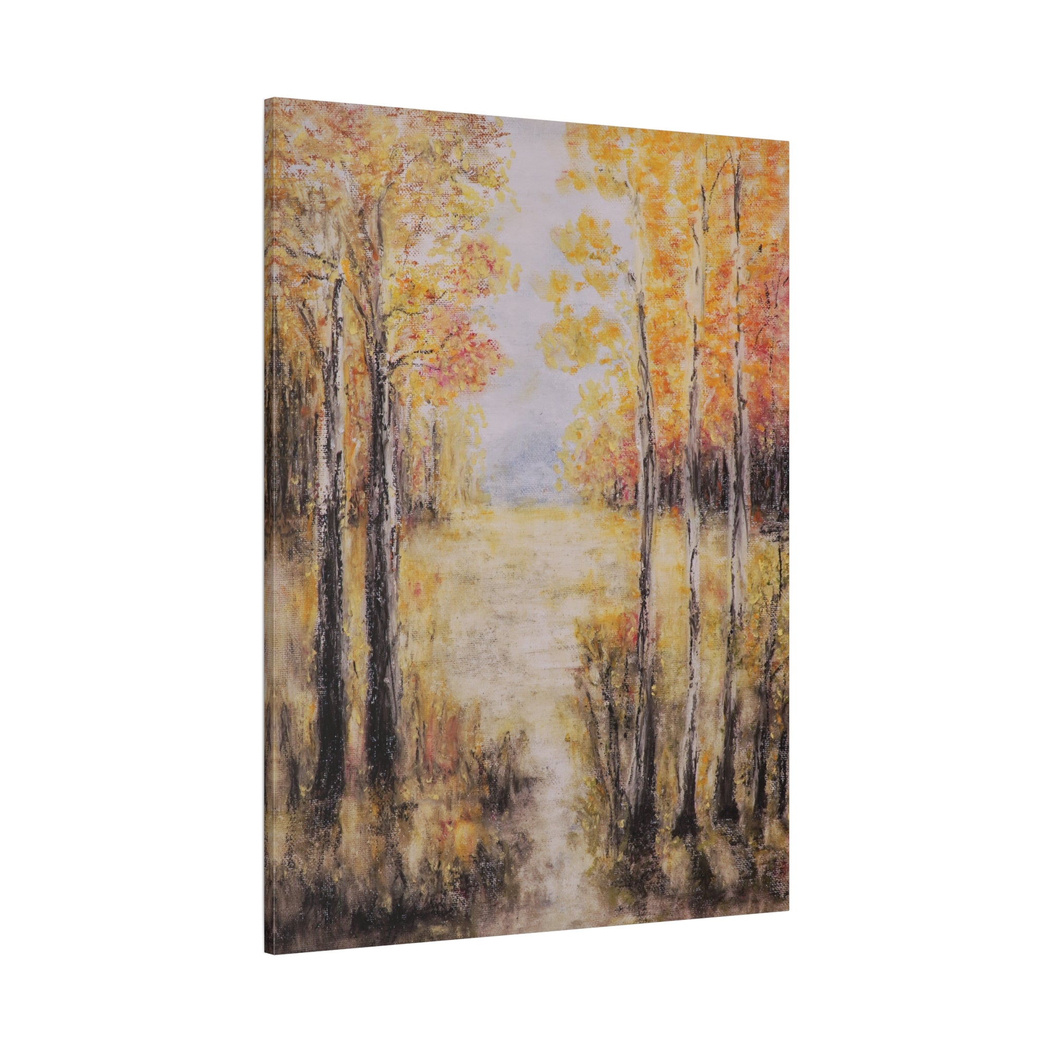 Autumn Aspens Matte Stretched Canvas Wall Art (1.25")