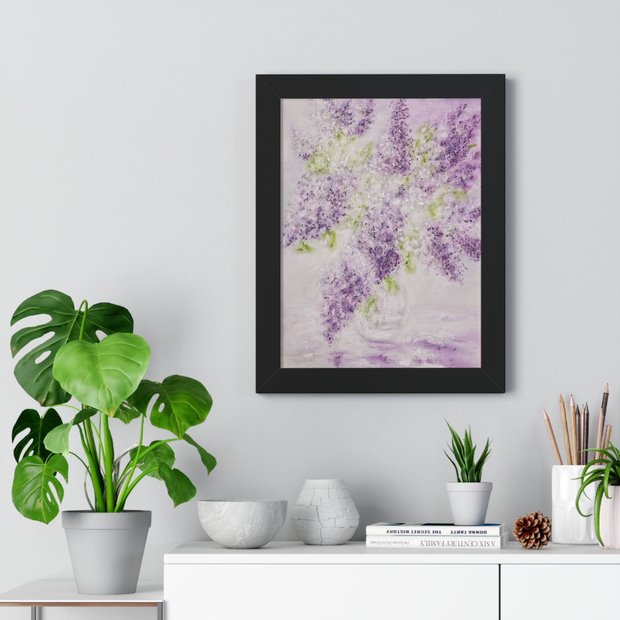 Framed Poster — Lilac Bouquet