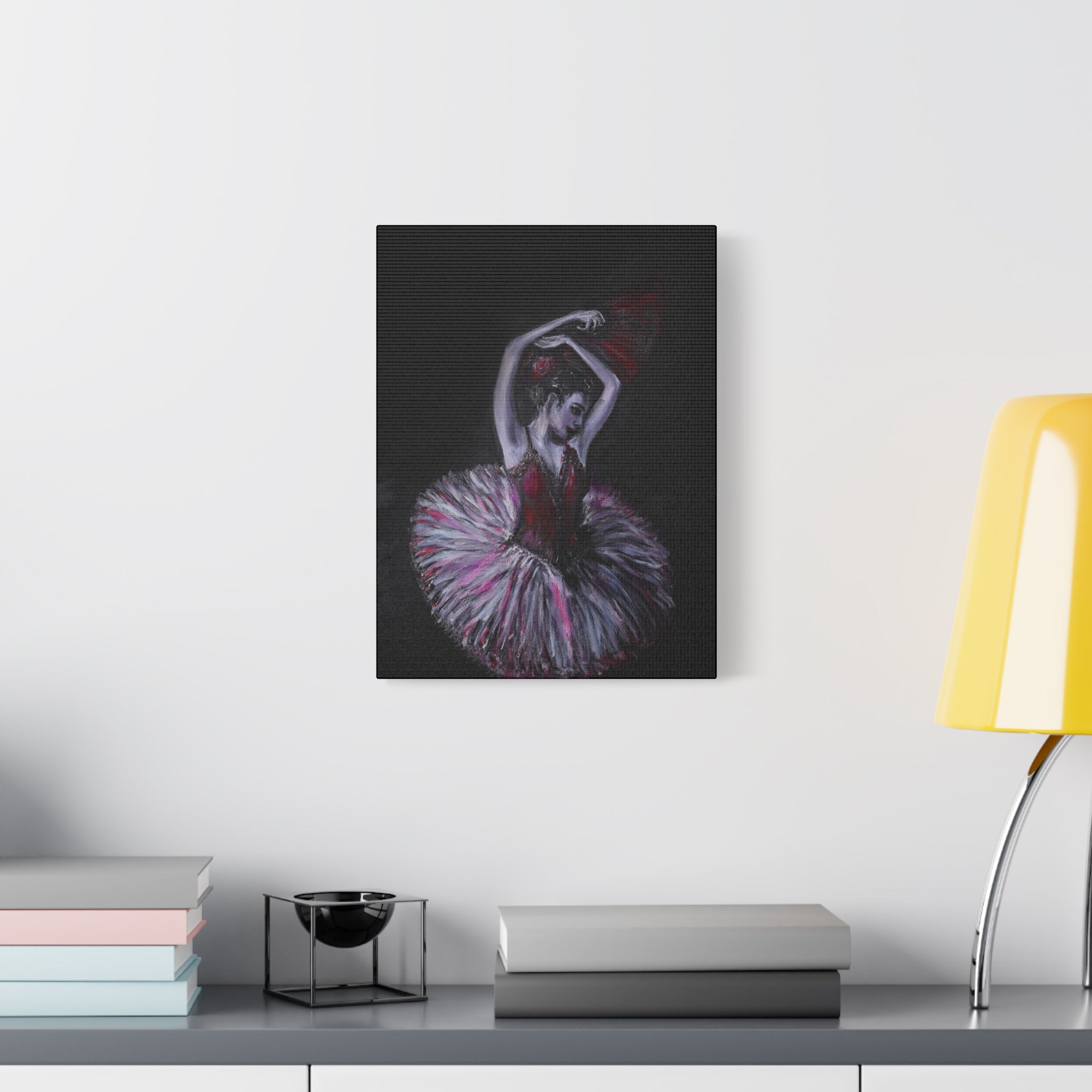 Ballerina Ballet Dancer Matte Stretched Canvas Art