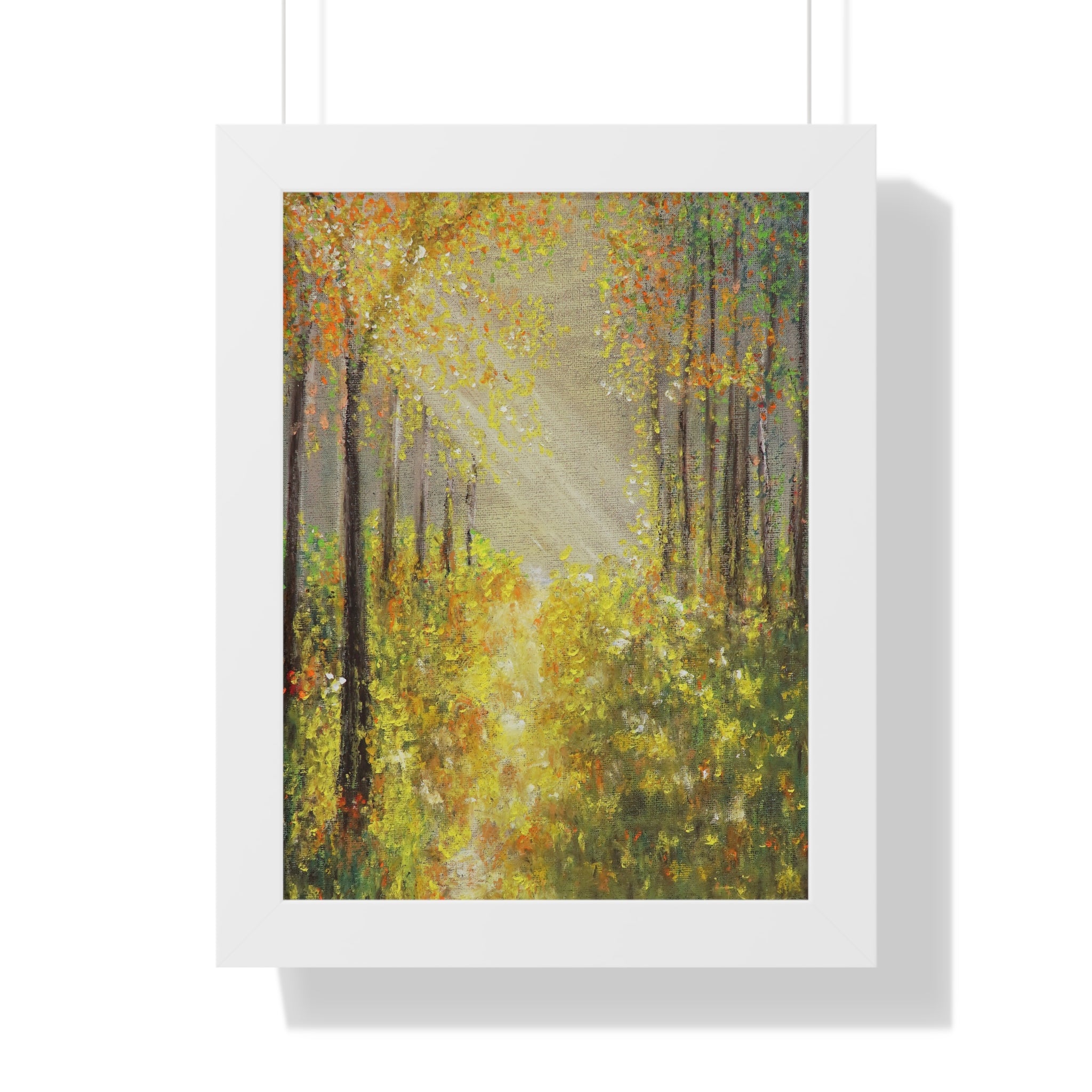 Framed Poster — Golden Autumn Forest Print