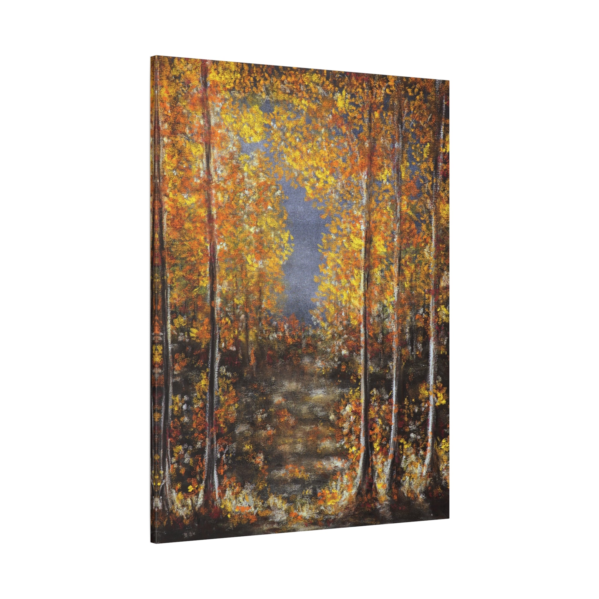 Autumn Forest Canvas Art — Stretched Matte Fall Landscape