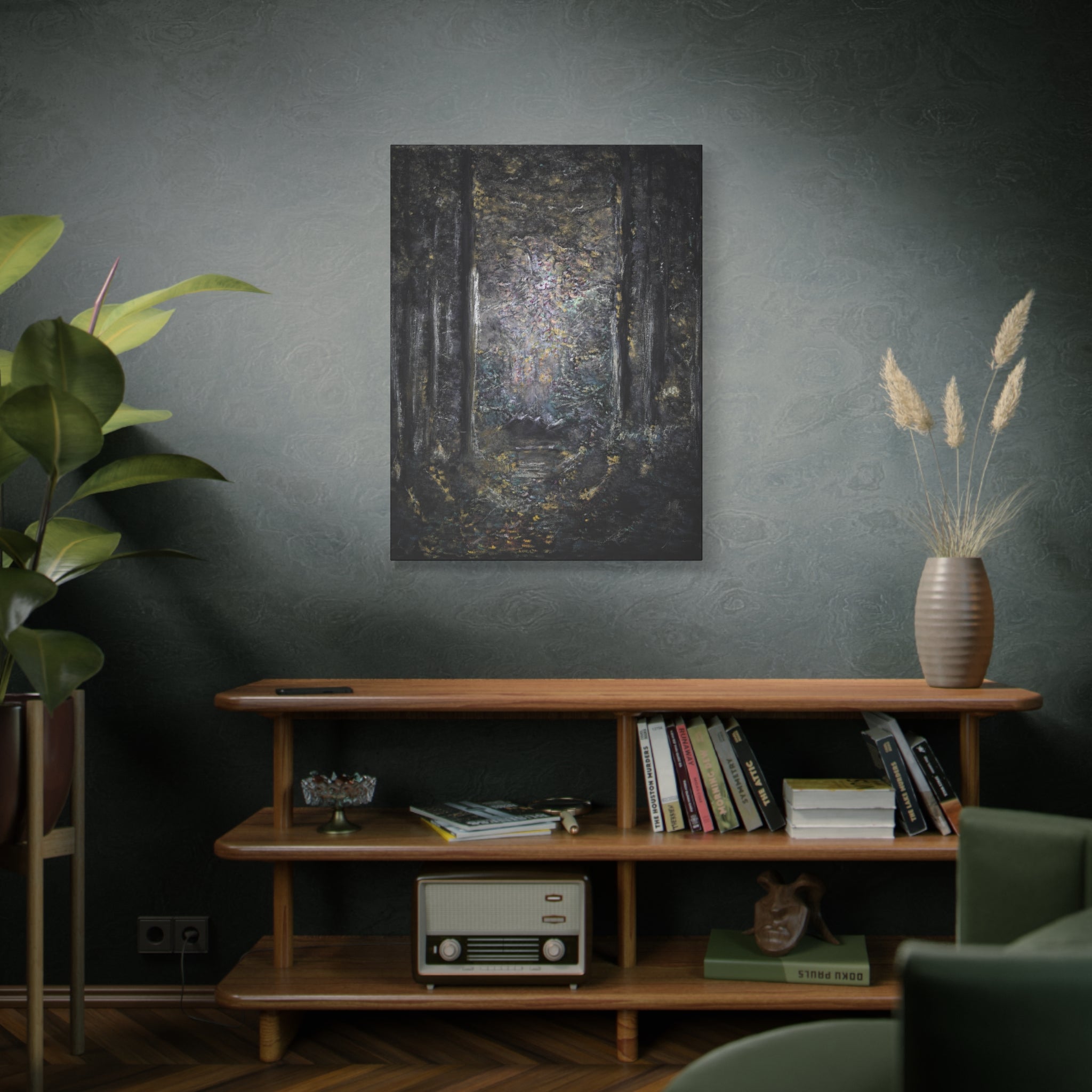 Mystic Forest Path Matte Canvas Wall Art