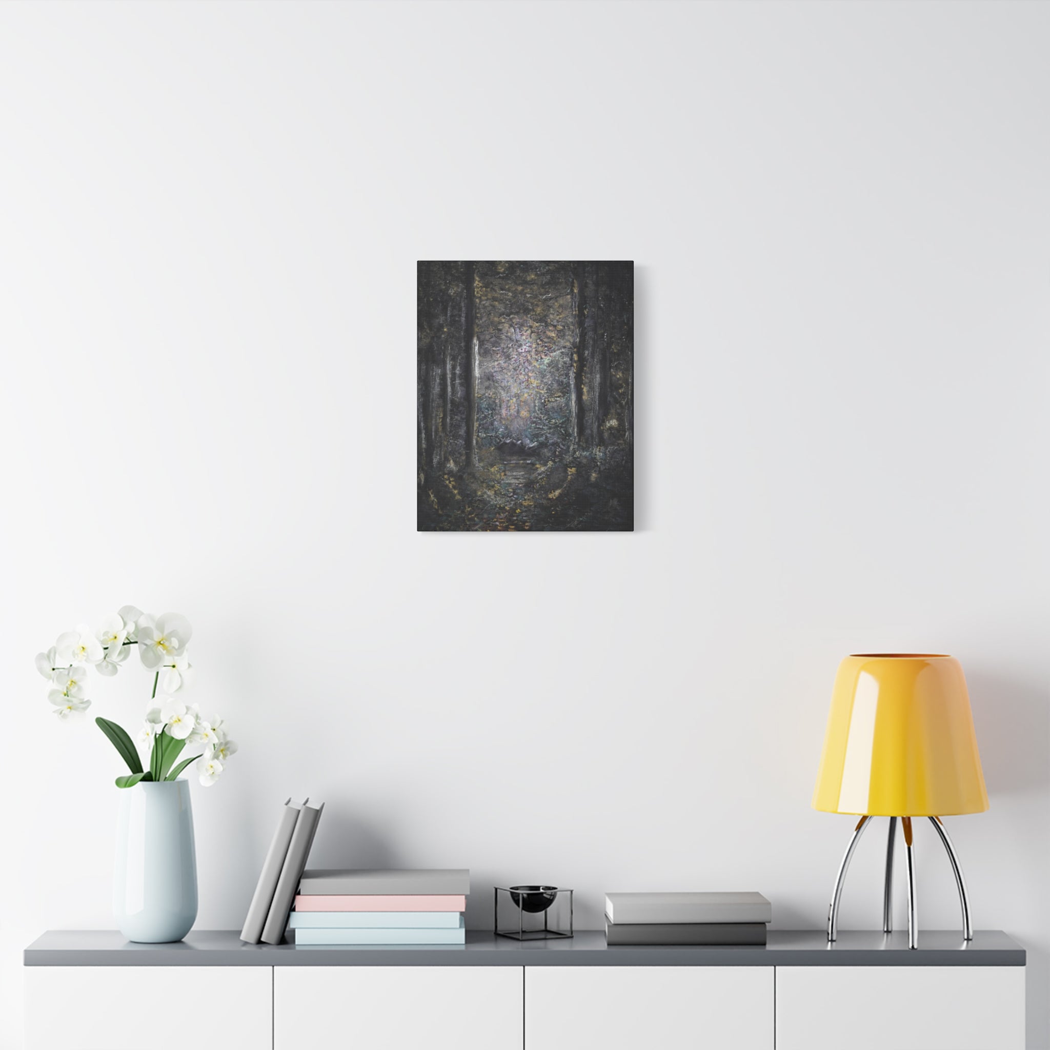 Mystic Forest Path Matte Canvas Wall Art