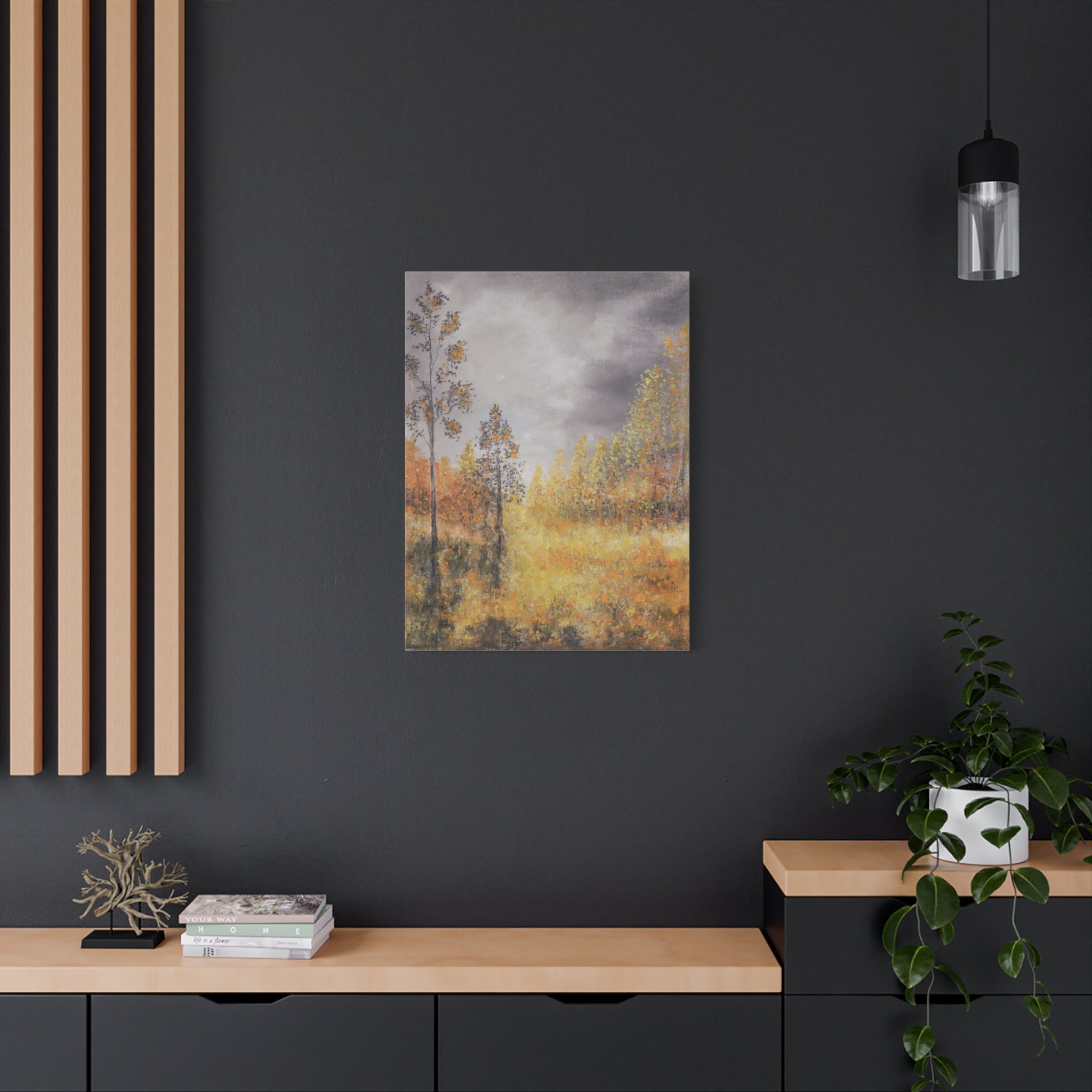Autumn Meadow Matte Canvas Wall Art, Stretched 1.25"