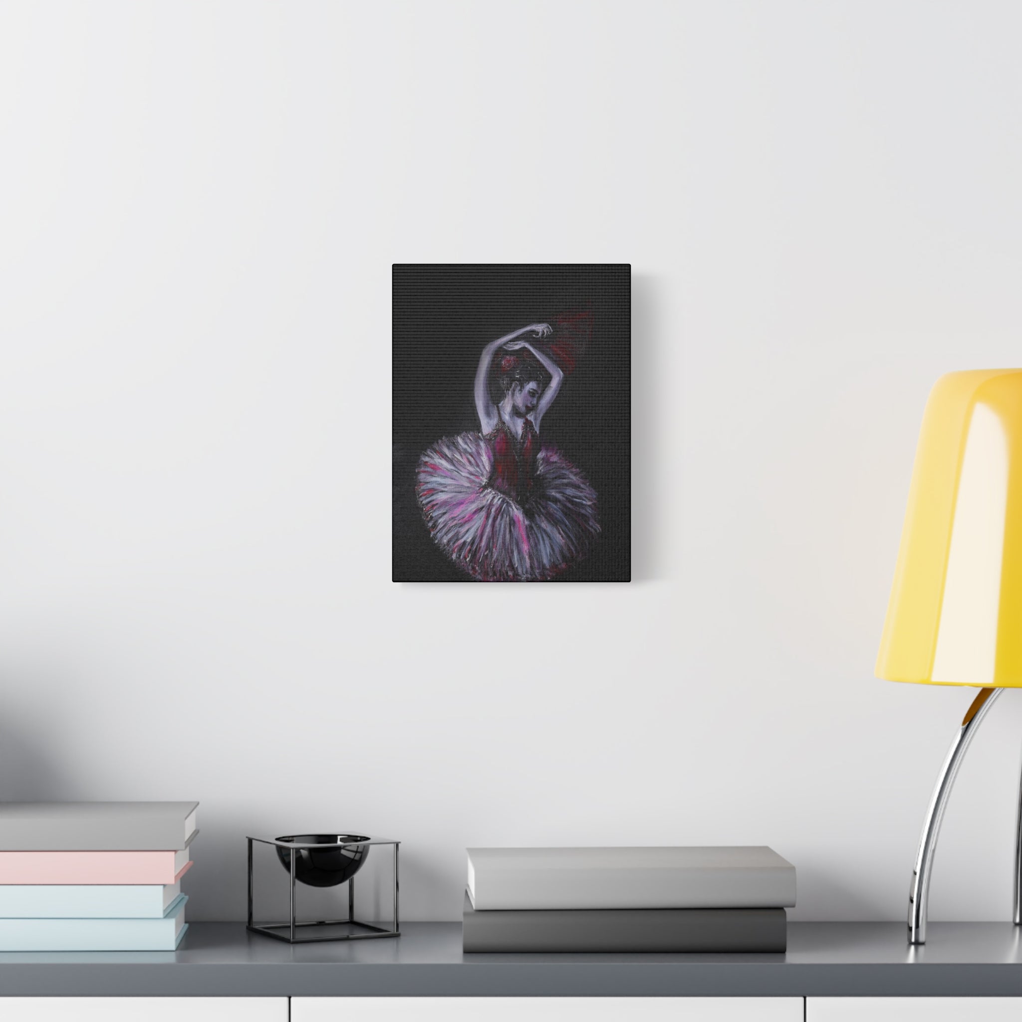 Ballerina Ballet Dancer Matte Stretched Canvas Art